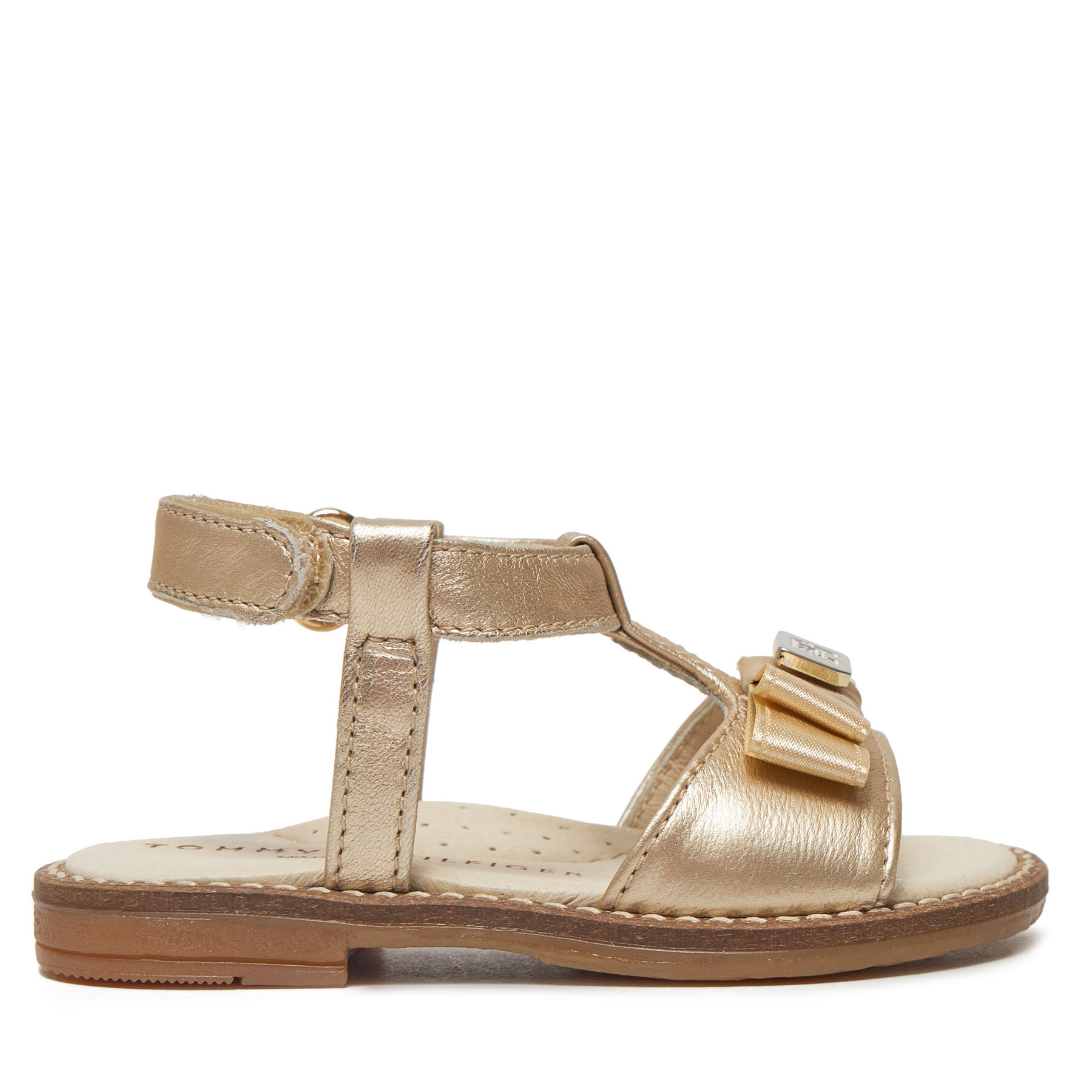Tommy Hilfiger Sandały Sandalo T1A2-33940-0220 M Złoty
