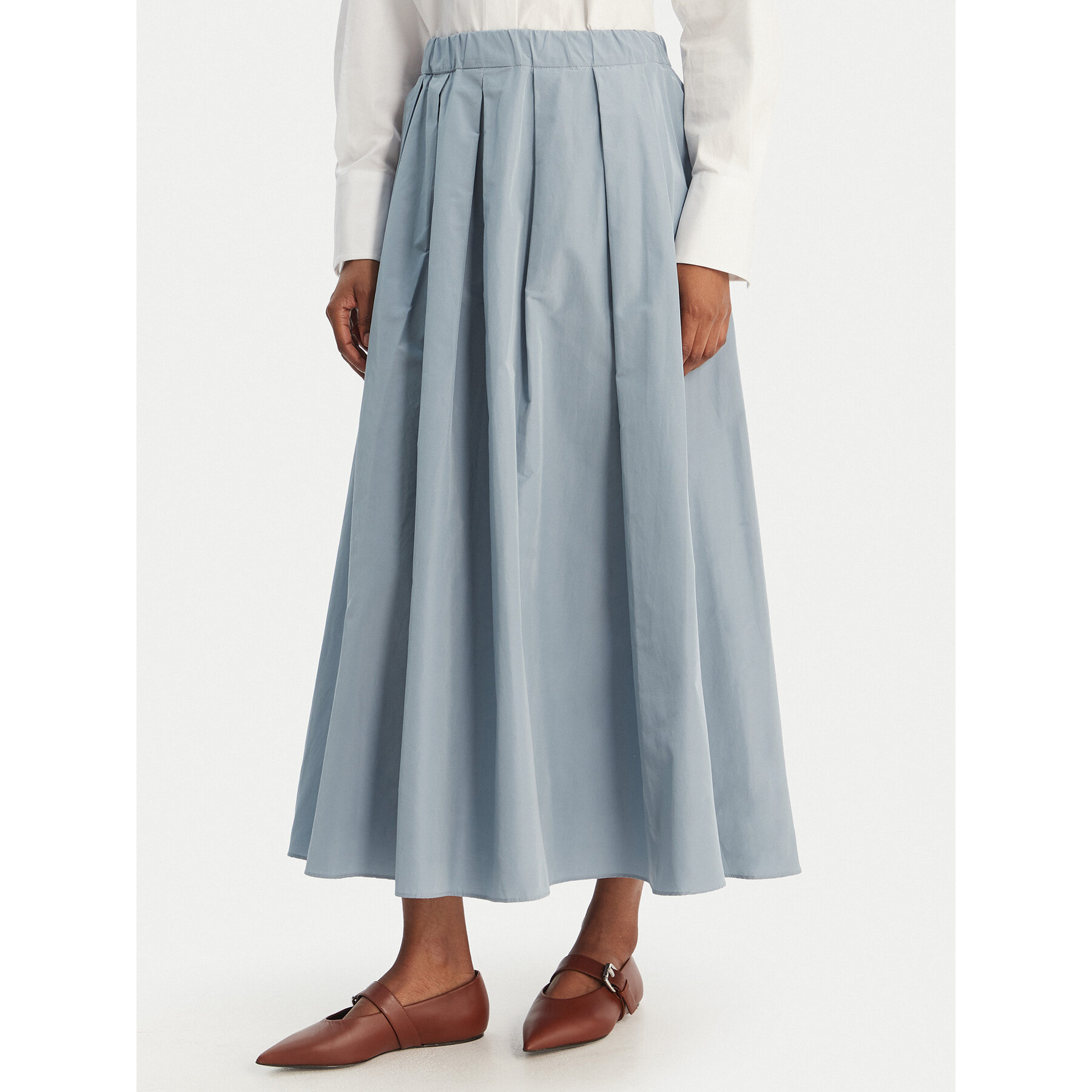Weekend Max Mara Spódnica trapezowa Formica 2615101072 Błękitny Regular Fit