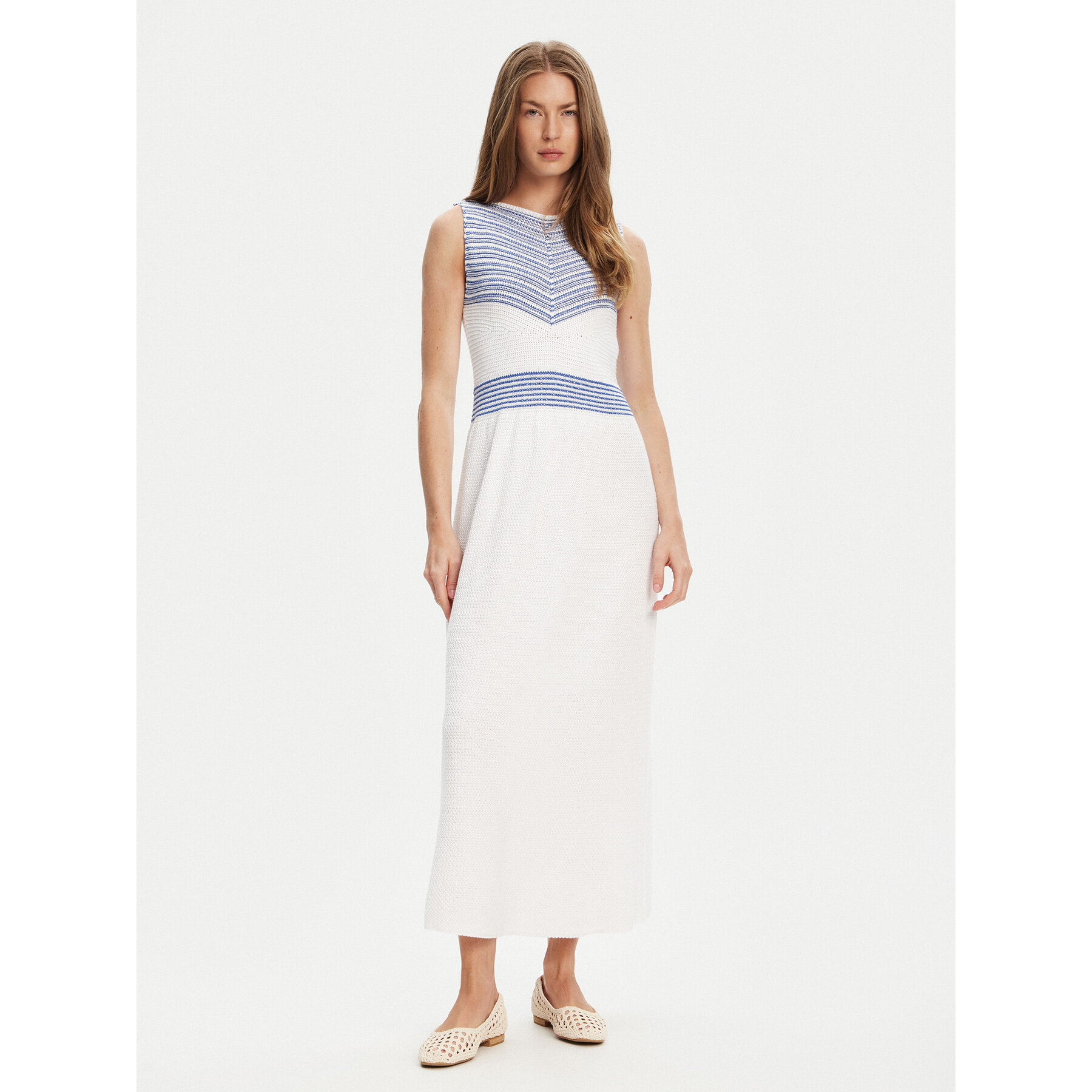 United Colors Of Benetton Sukienka letnia 1194EV02A Niebieski Regular Fit