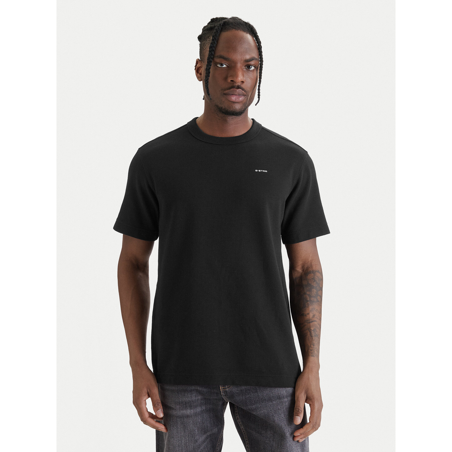G-Star Raw T-Shirt D28609-E383 Czarny Regular Fit