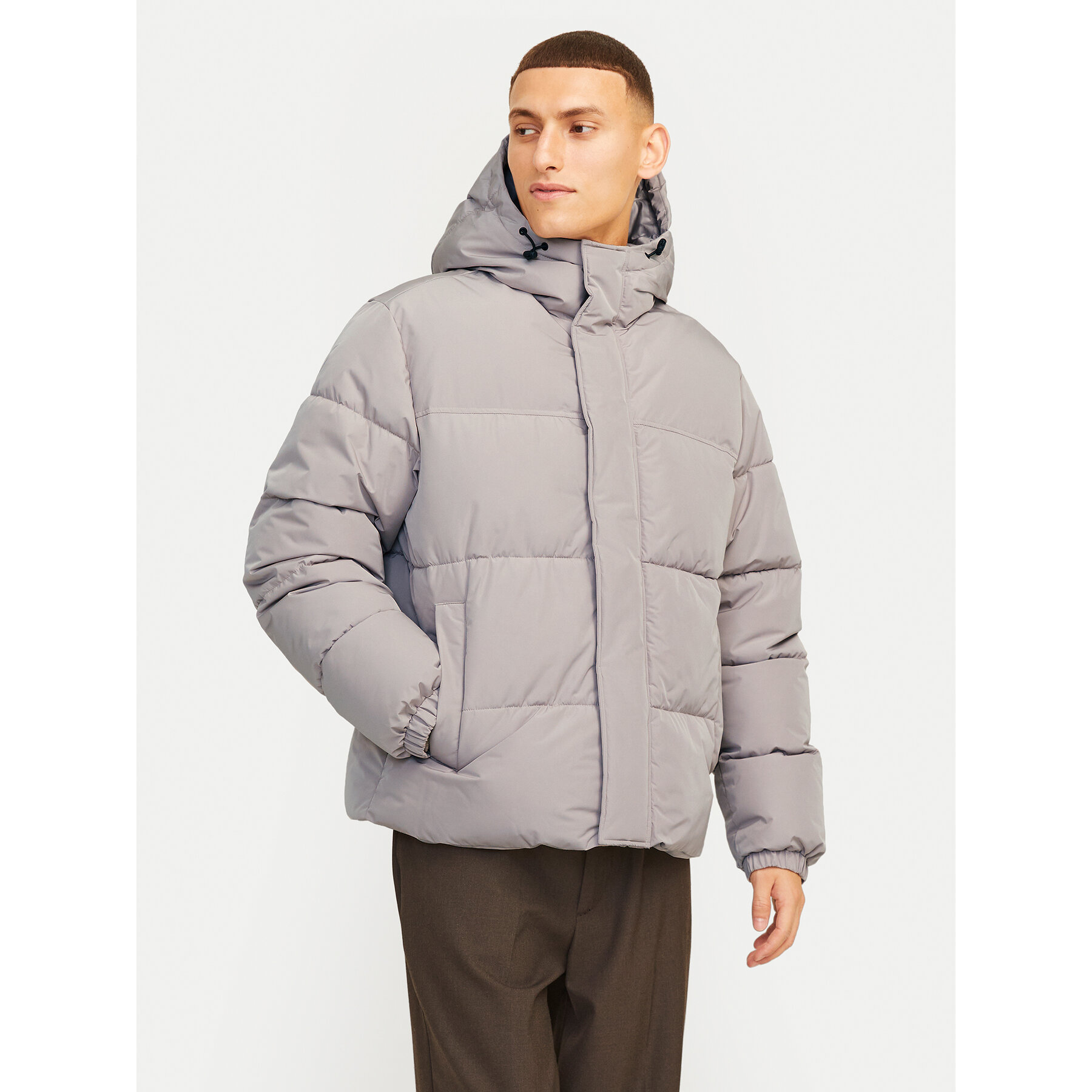 Jack & Jones Kurtka zimowa Bradley 12256974 Szary Regular Fit