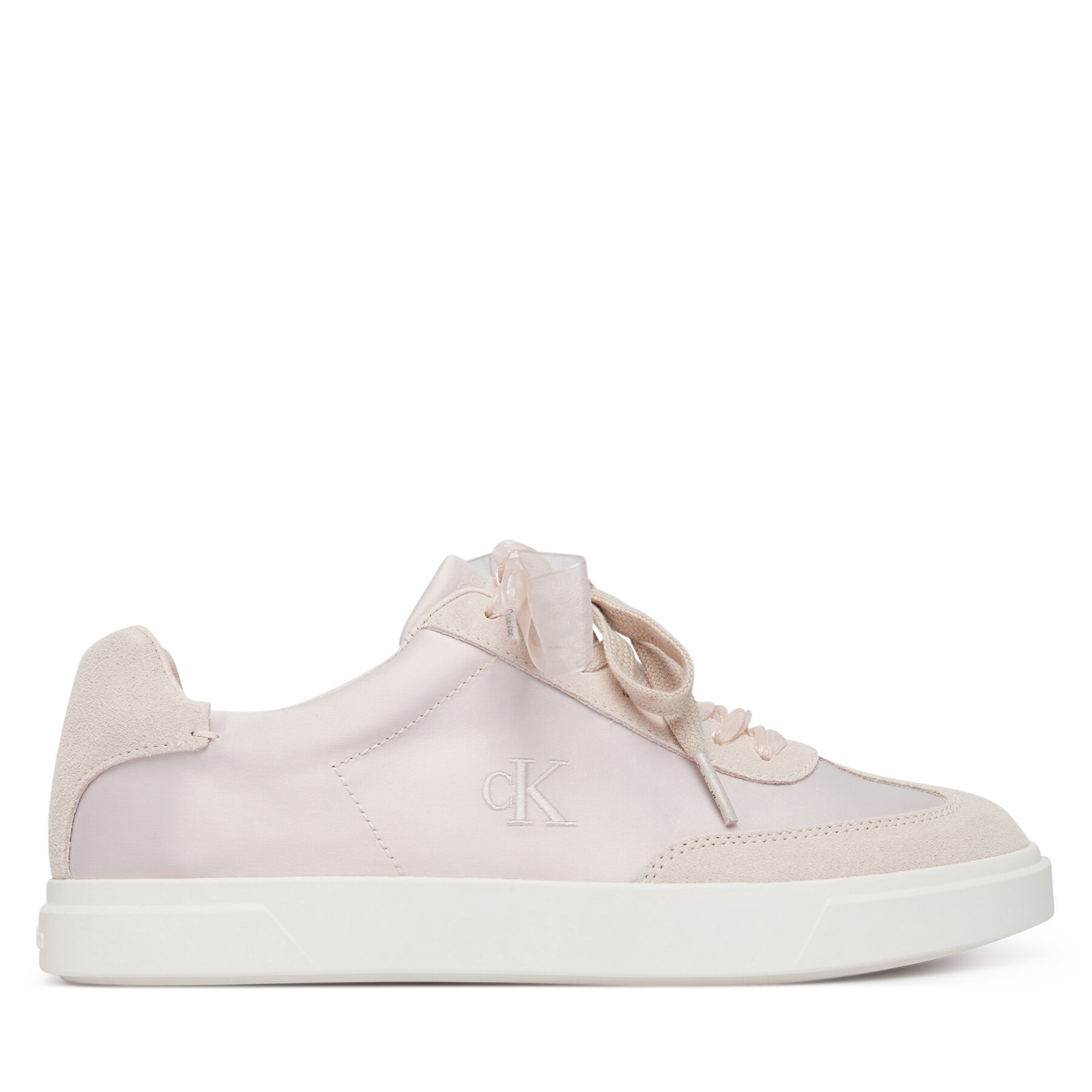 Calvin Klein Sneakersy Low Pro Cupsole Wt Satin Mix HW0HW03288 Brązowy