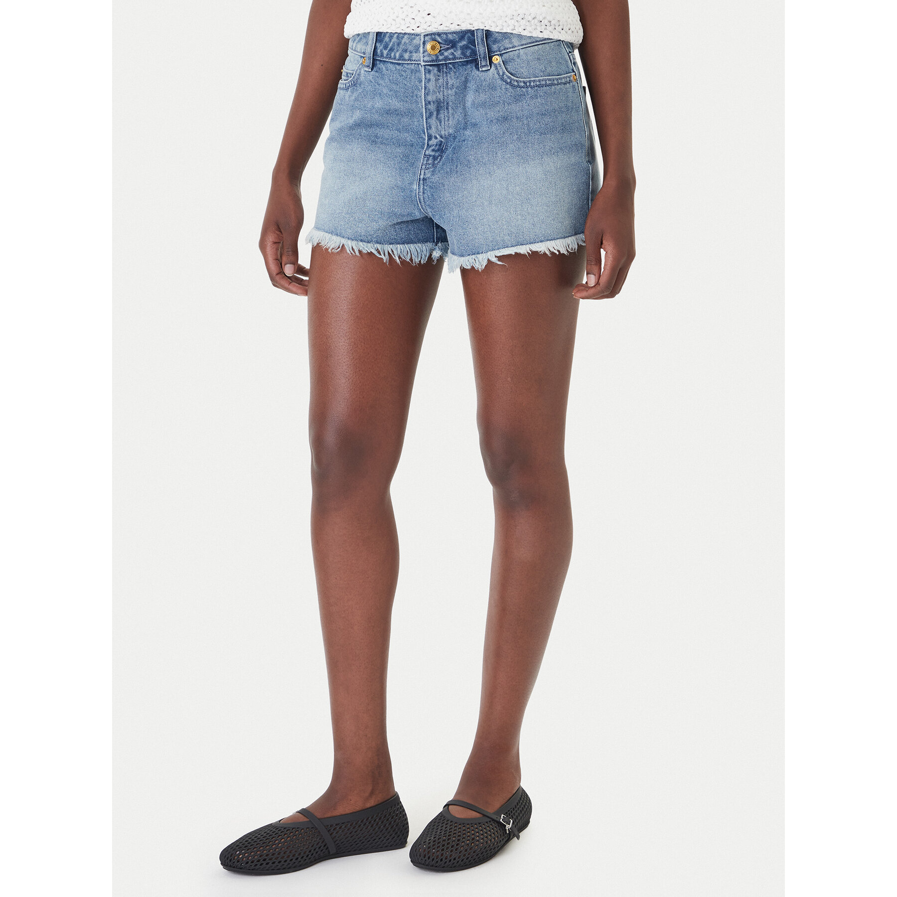 MICHAEL Michael Kors Szorty jeansowe MS6900MLAA Niebieski Regular Fit