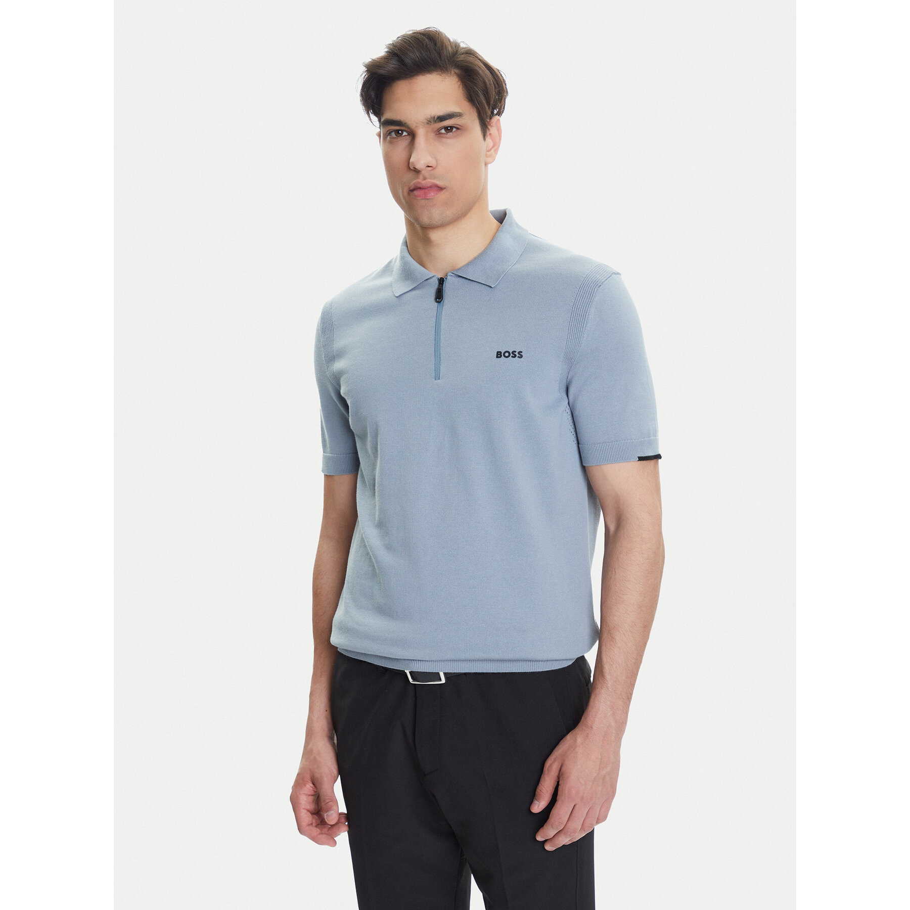 BOSS Polo K_Ever-X PS 50541961 Szary Regular Fit