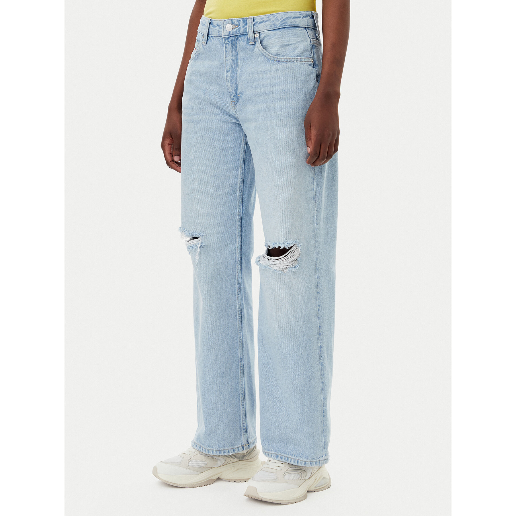 Tommy Jeans Jeansy Mia DW0DW21282 Niebieski Relaxed Fit