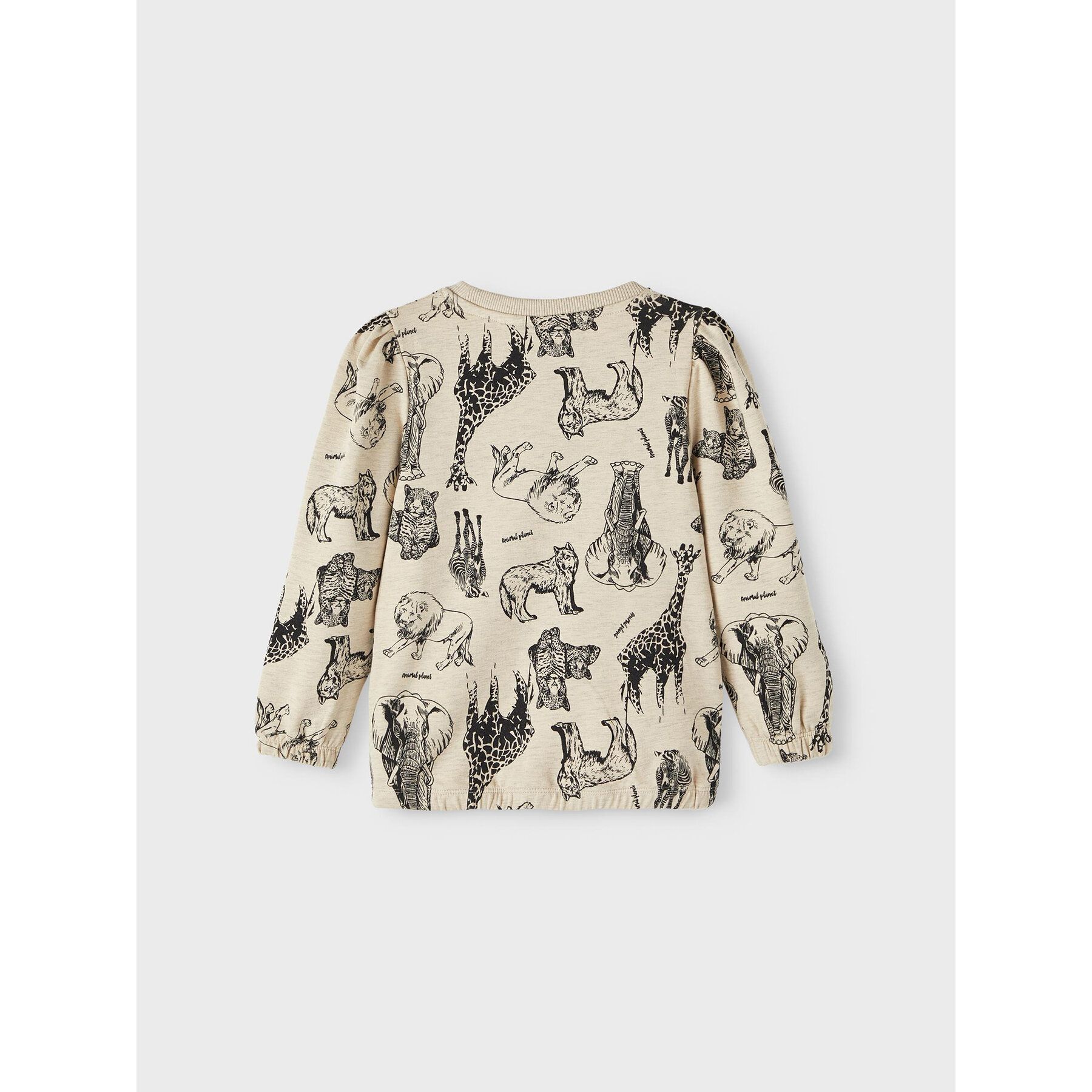 NAME IT Bluza 13212437 Beżowy Regular Fit