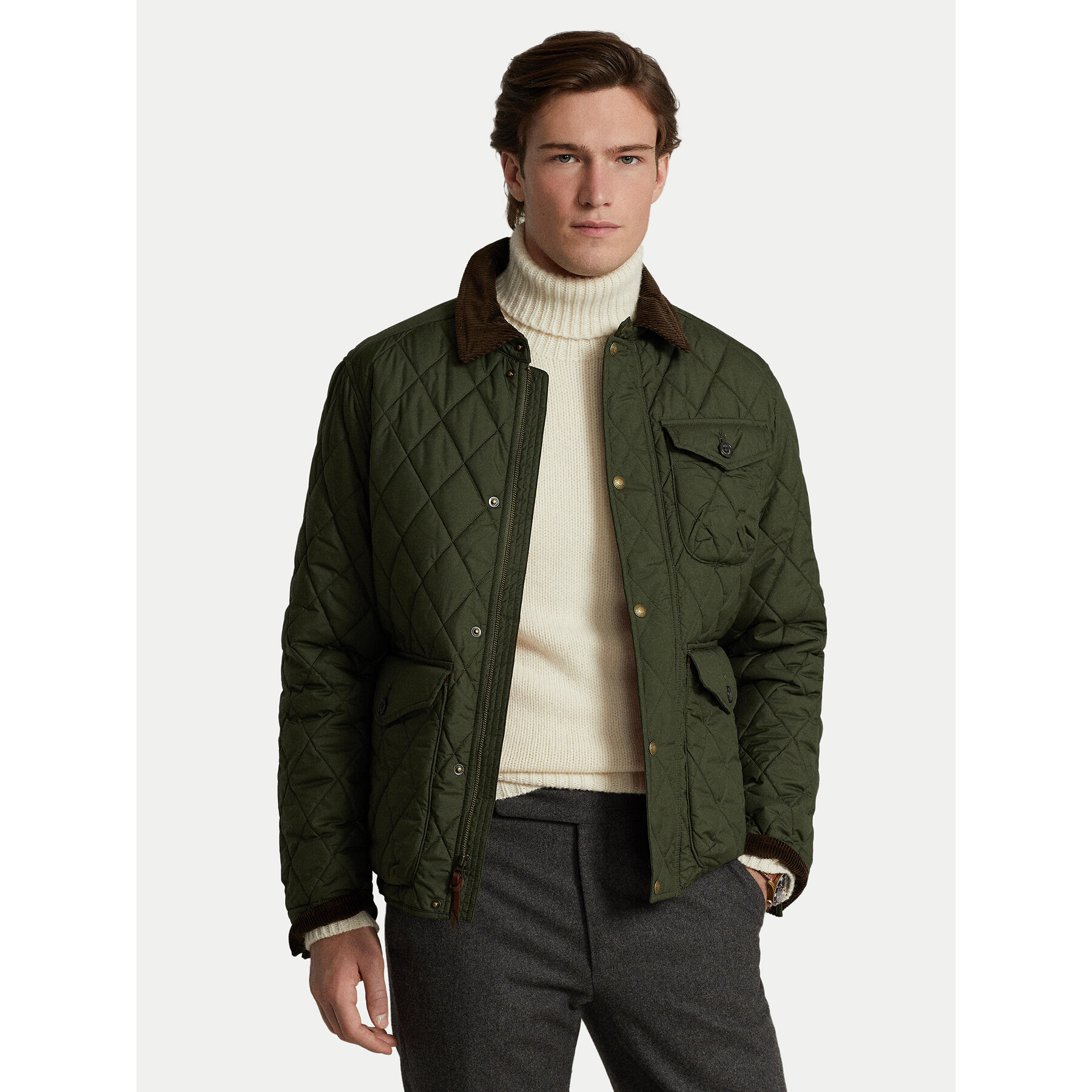 Polo Ralph Lauren Kurtka przejściowa 710847071001 Zielony Regular Fit