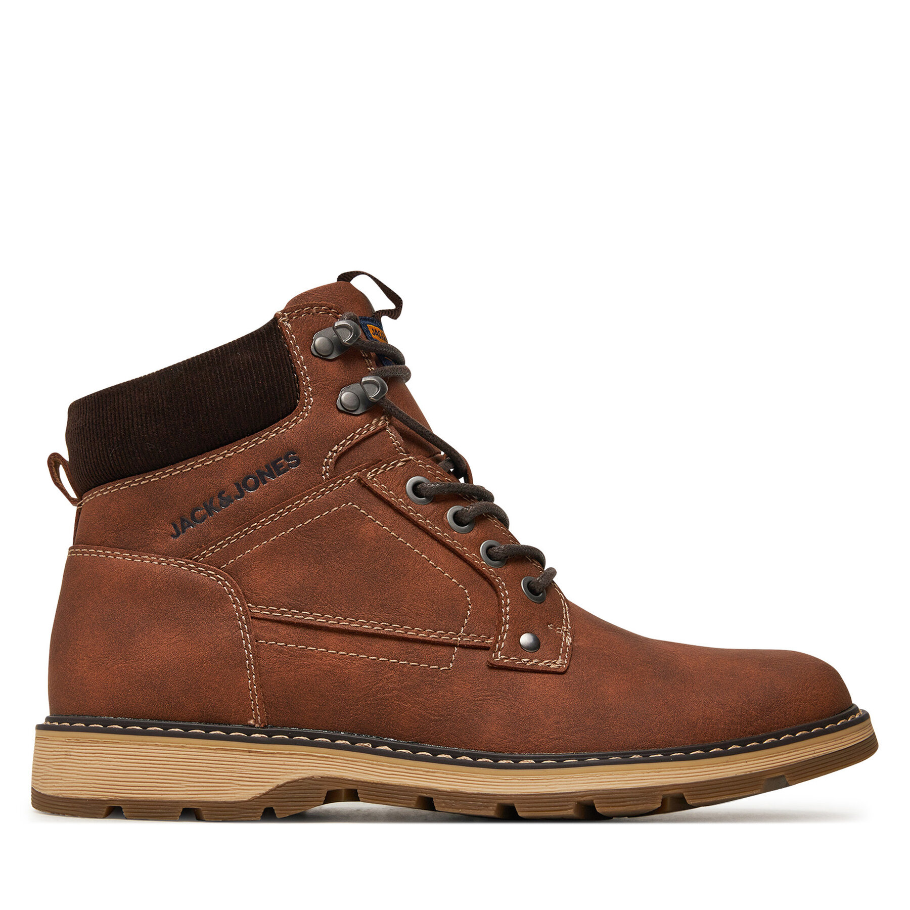 Jack & Jones Trzewiki Stratford 12257762 Brązowy