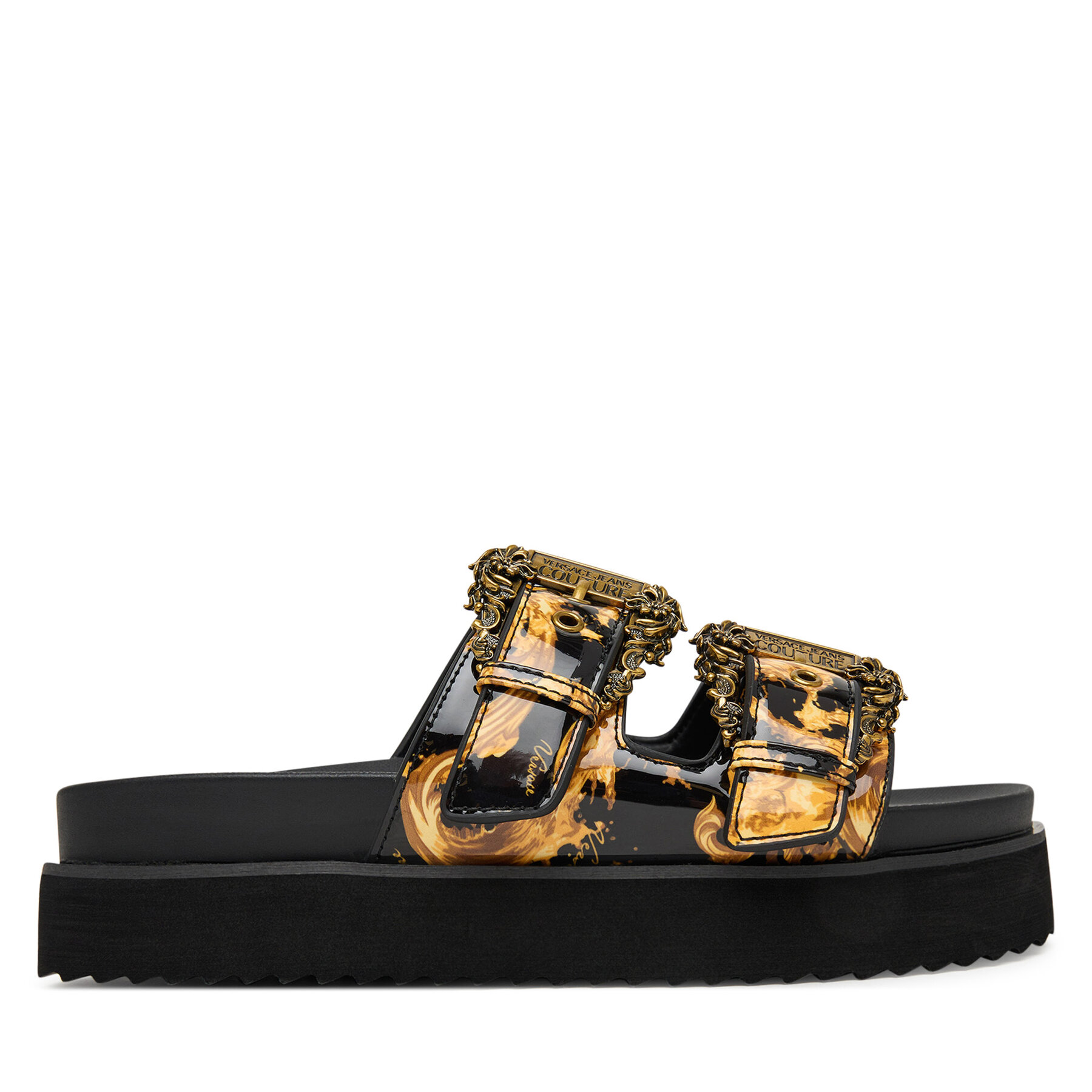 Versace Jeans Couture Klapki 80VA3SM1 ZS366 G89 Czarny