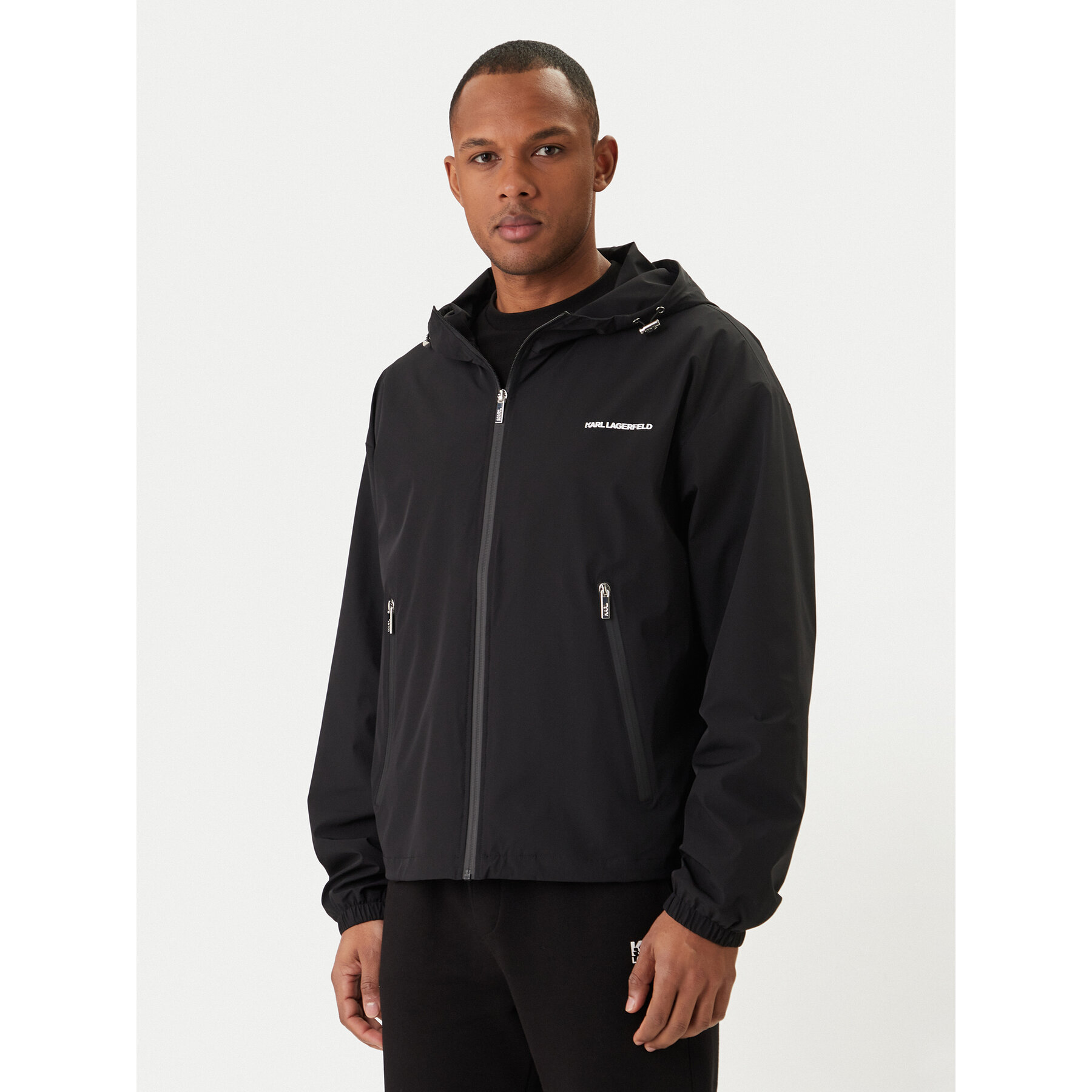 KARL LAGERFELD Kurtka przejściowa 505026 562581 Czarny Regular Fit
