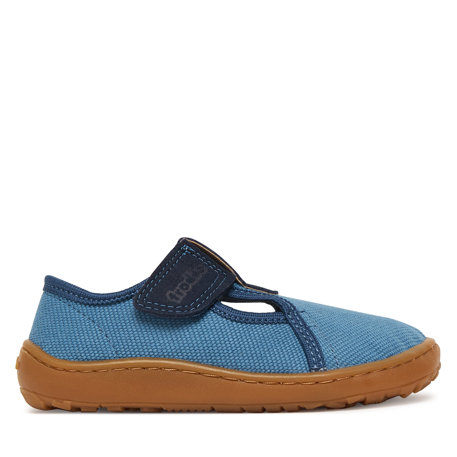 Froddo Kapcie Barefoot Canvas T-Bar G1700439-1 M Niebieski