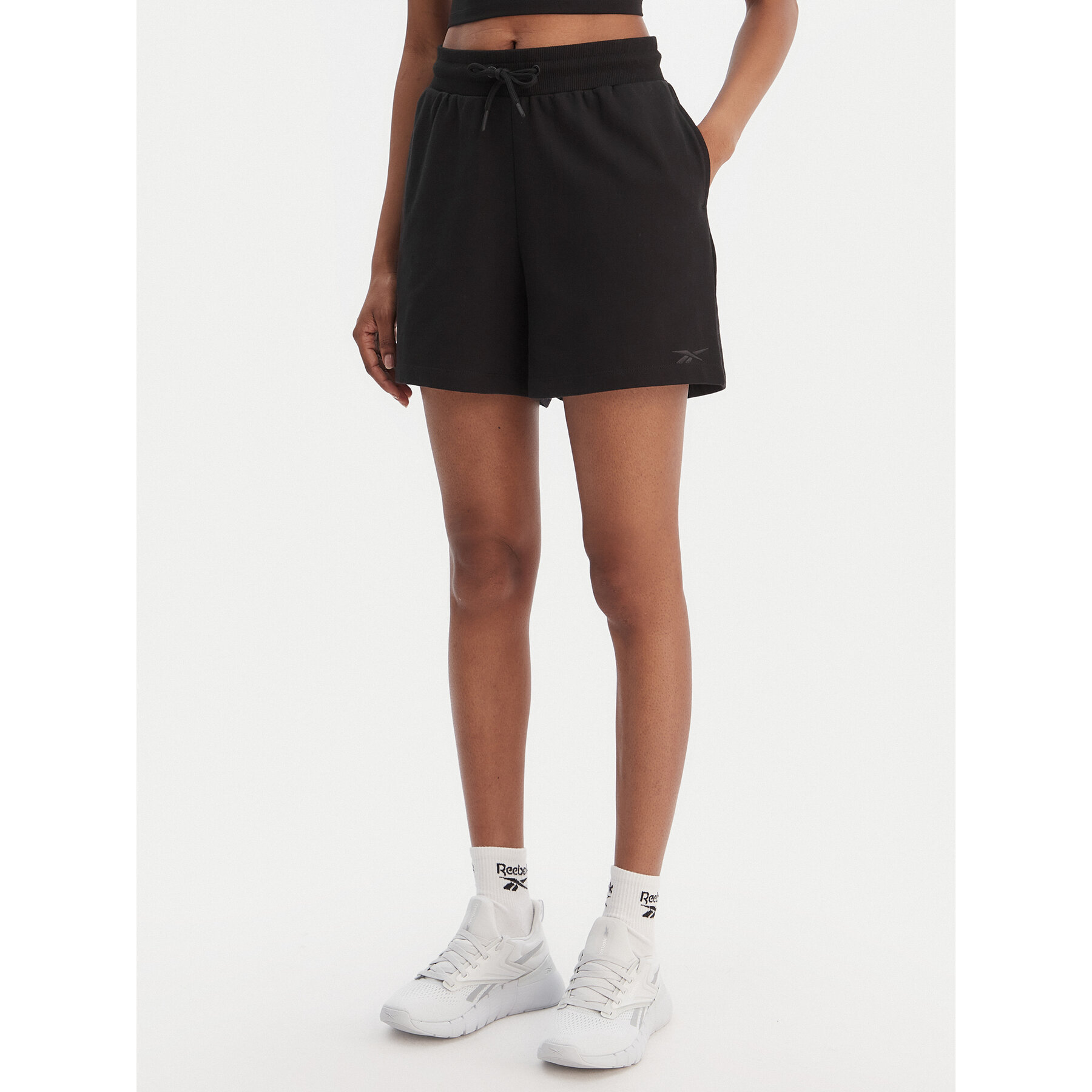 Reebok Szorty sportowe Jacqueline RK25500CCW Czarny Regular Fit