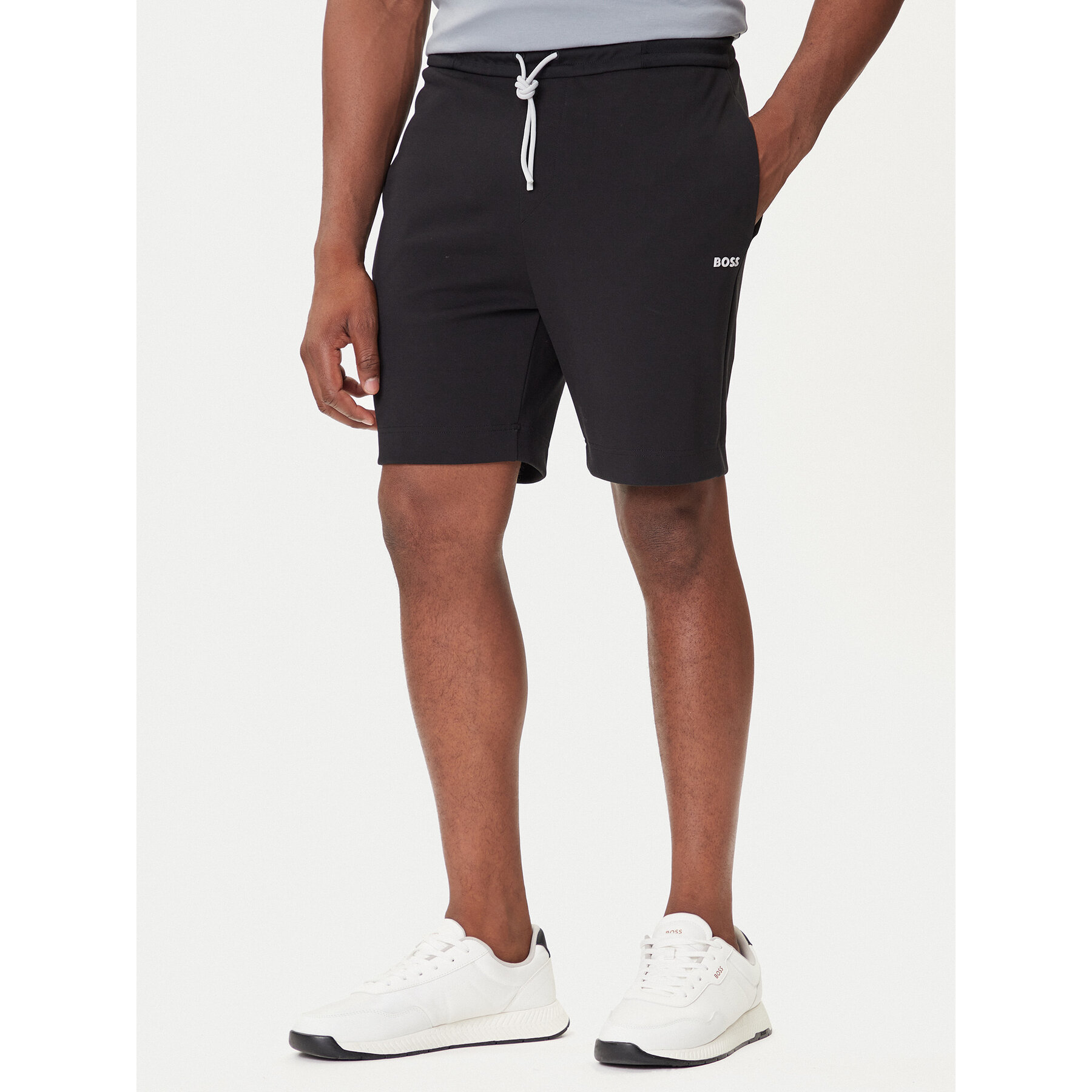 BOSS Szorty sportowe Zone 50543091 Czarny Regular Fit