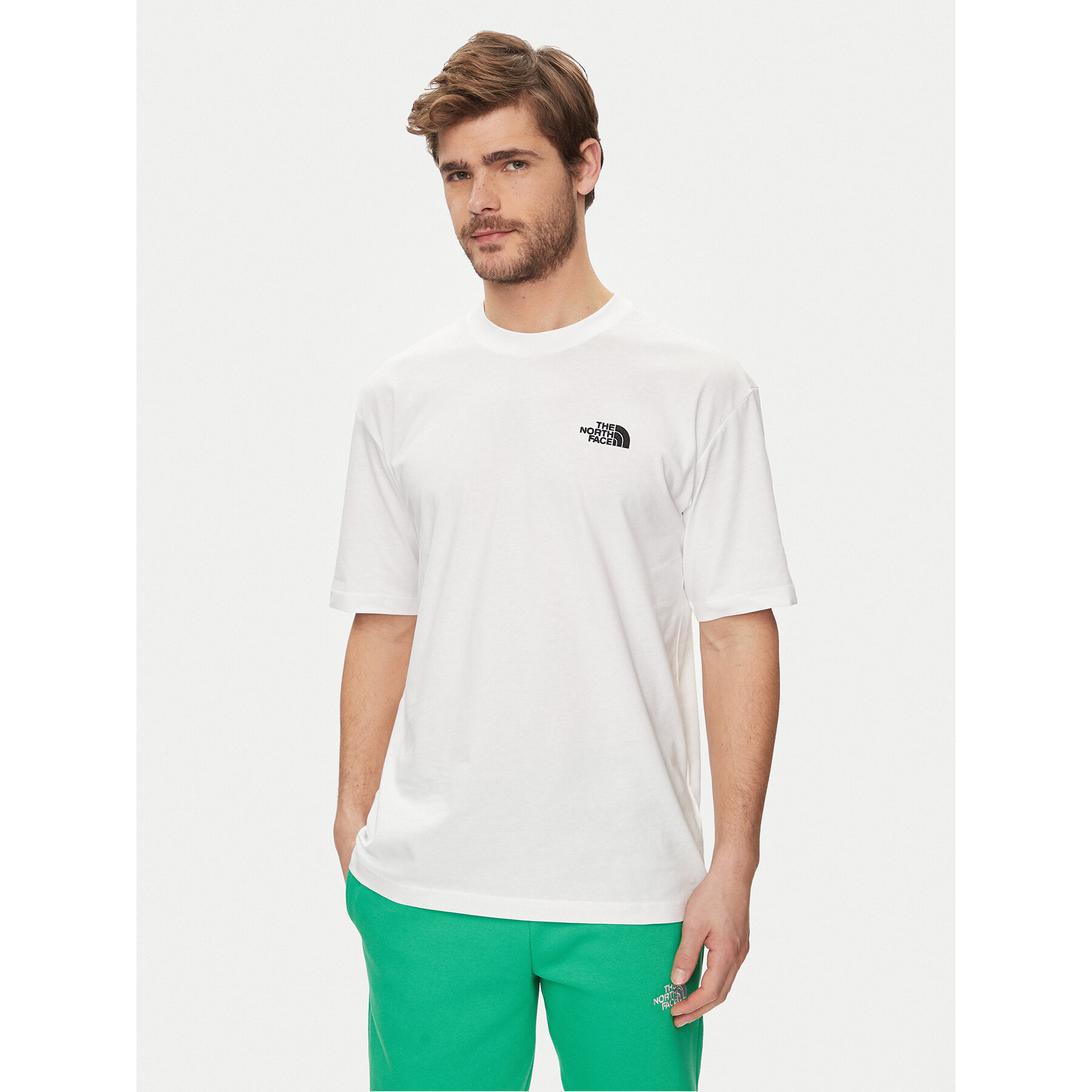 The North Face T-Shirt Simple Dome NF0A87NR Biały Oversize