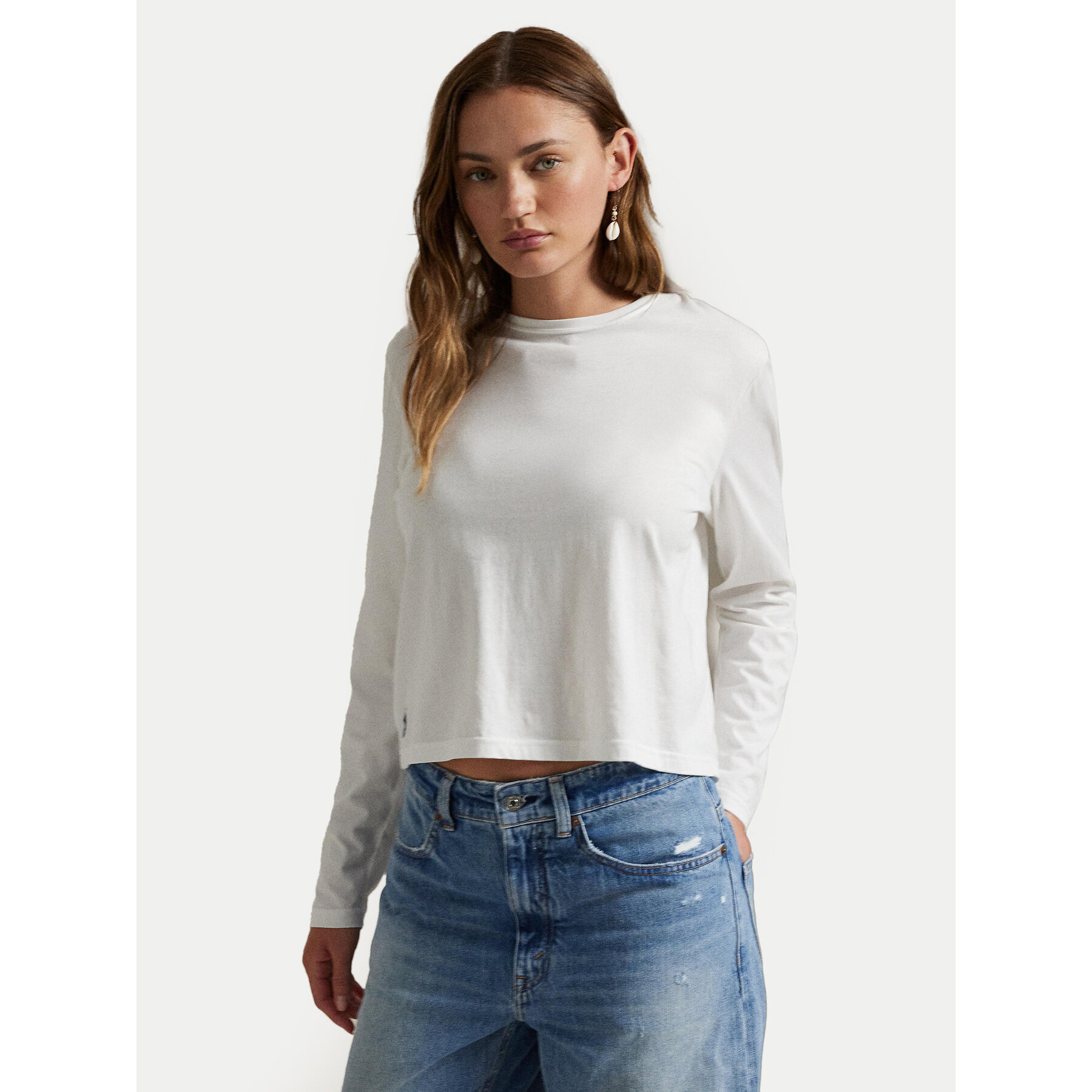 Polo Ralph Lauren Bluzka 211967103001 Biały Classic Fit