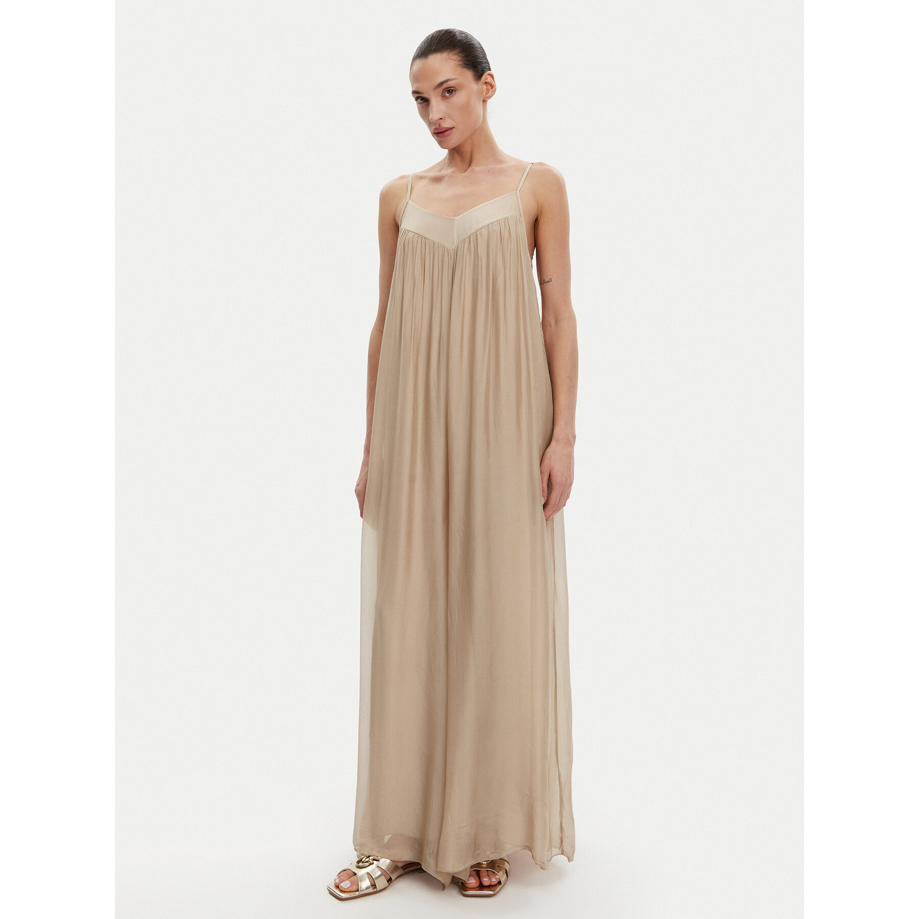 ViCOLO Kombinezon TD0588 Beżowy Relaxed Fit