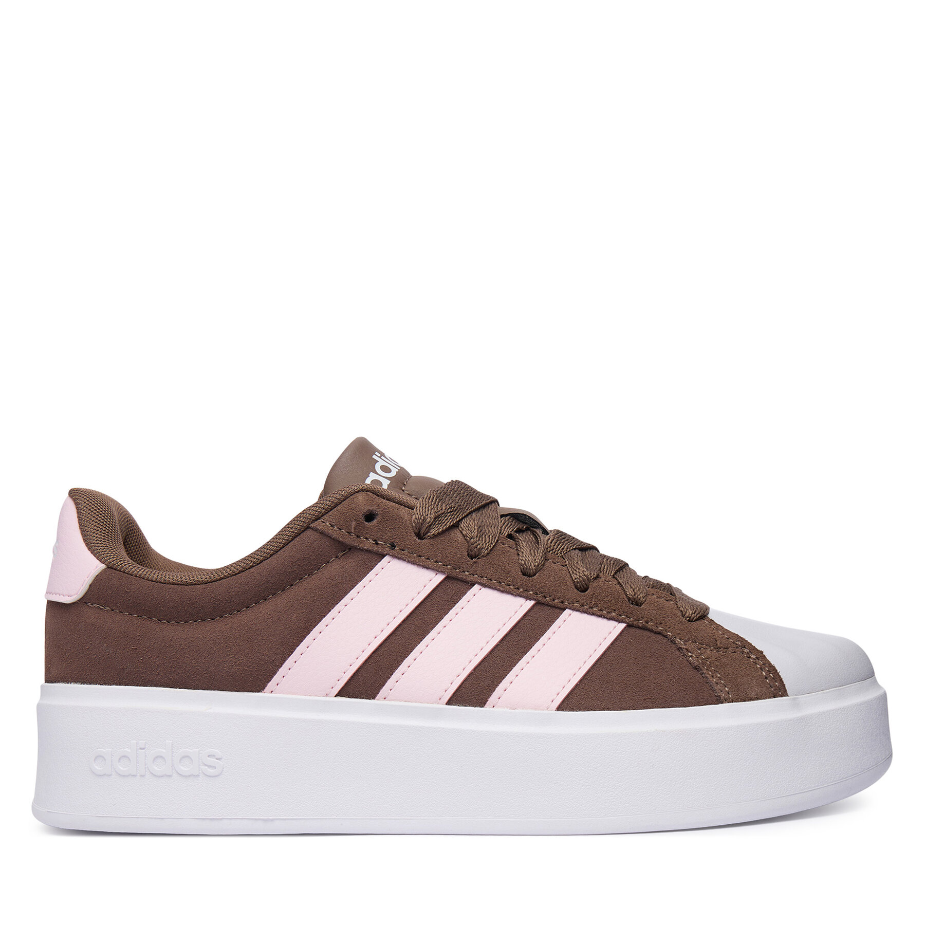 adidas Sneakersy Streettalk Bold Shoes KJ9946 Brązowy