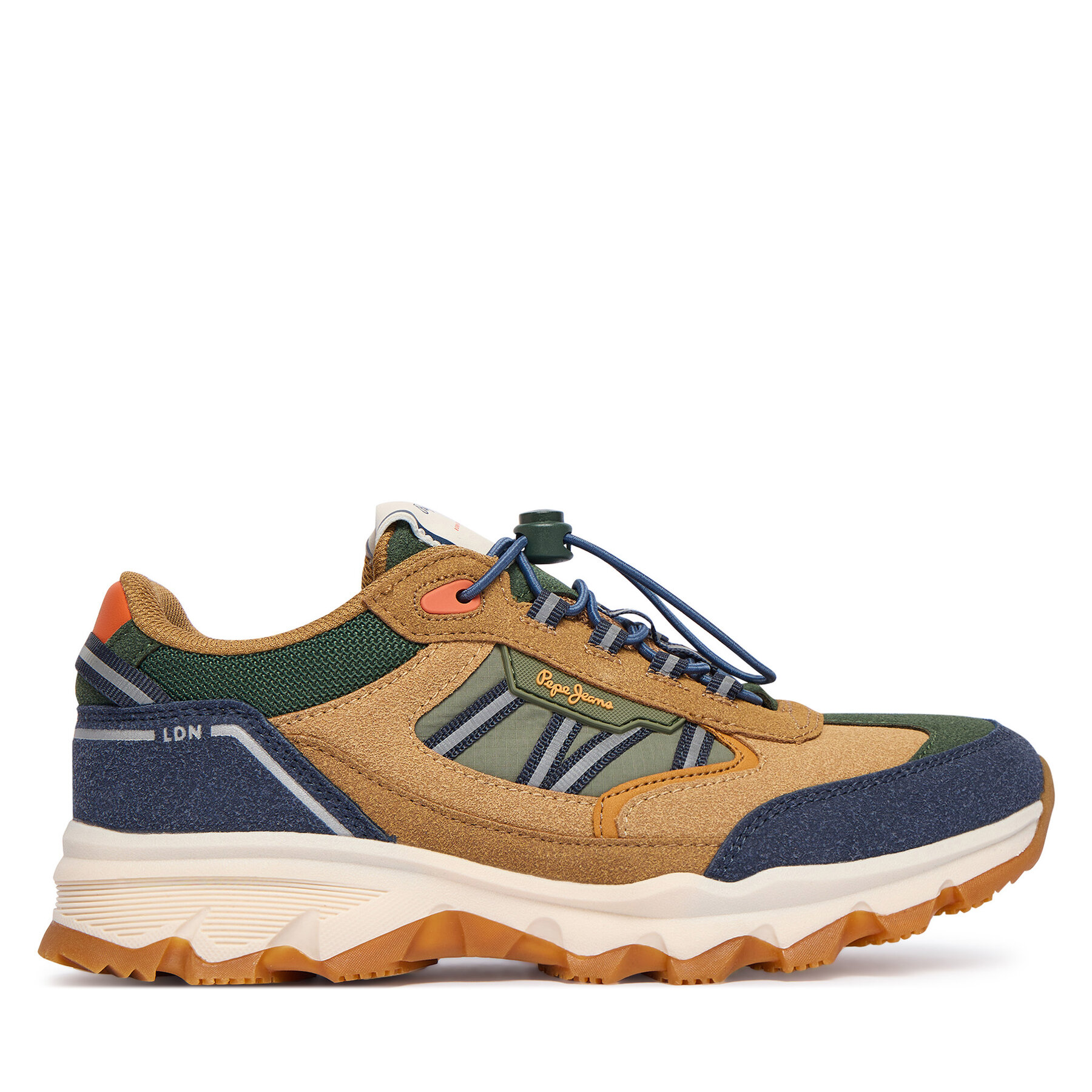 Pepe Jeans Sneakersy Peak Bole B PBS600002 Brązowy