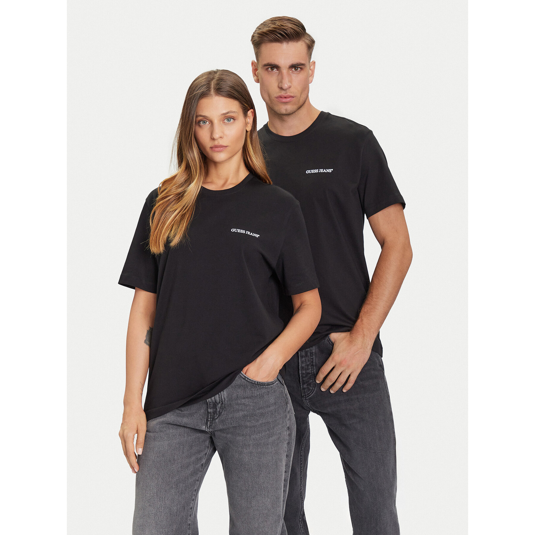 Guess Jeans T-Shirt M5BI78 K8FQ4 Czarny Regular Fit