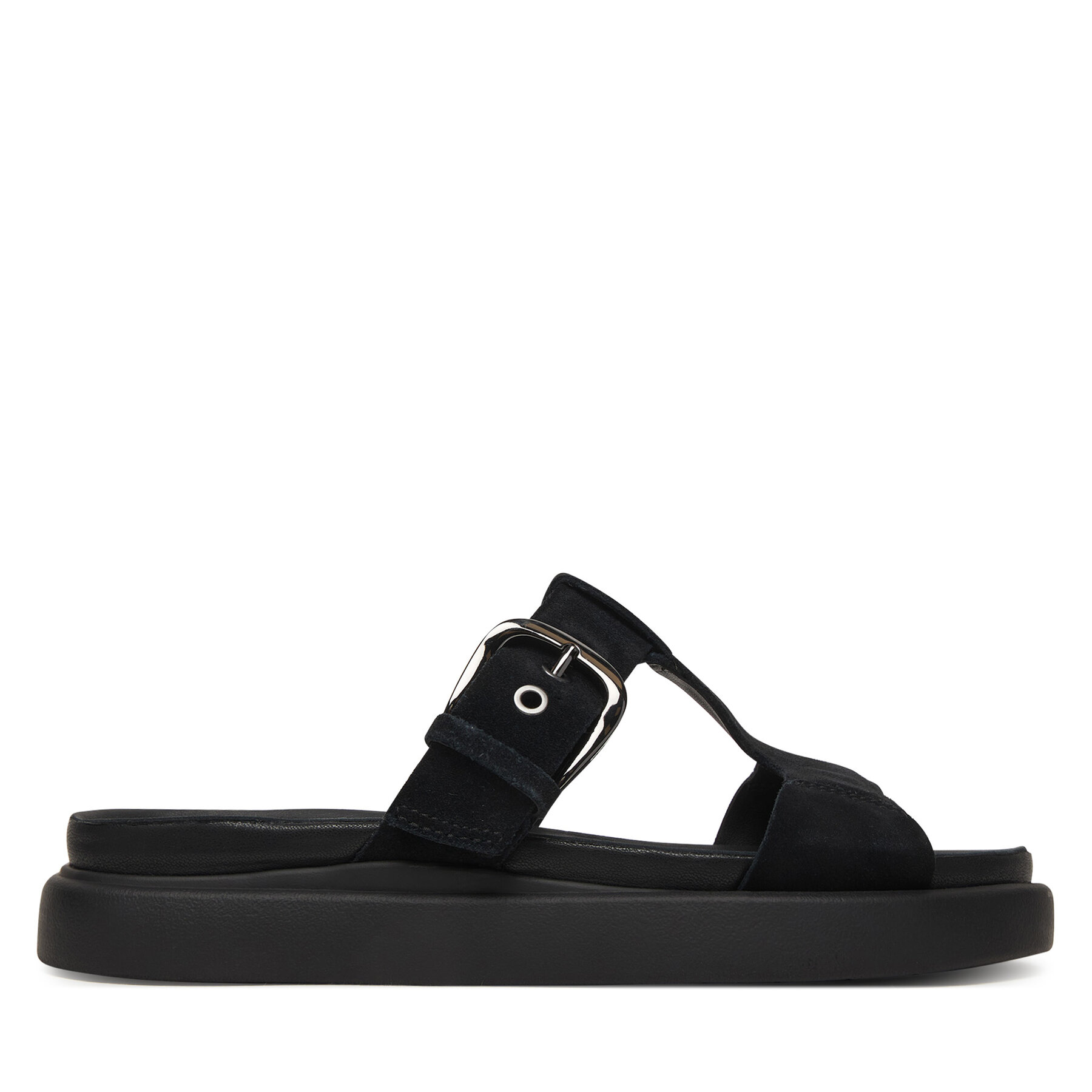 Clarks Klapki Aristella West 26185813 Czarny