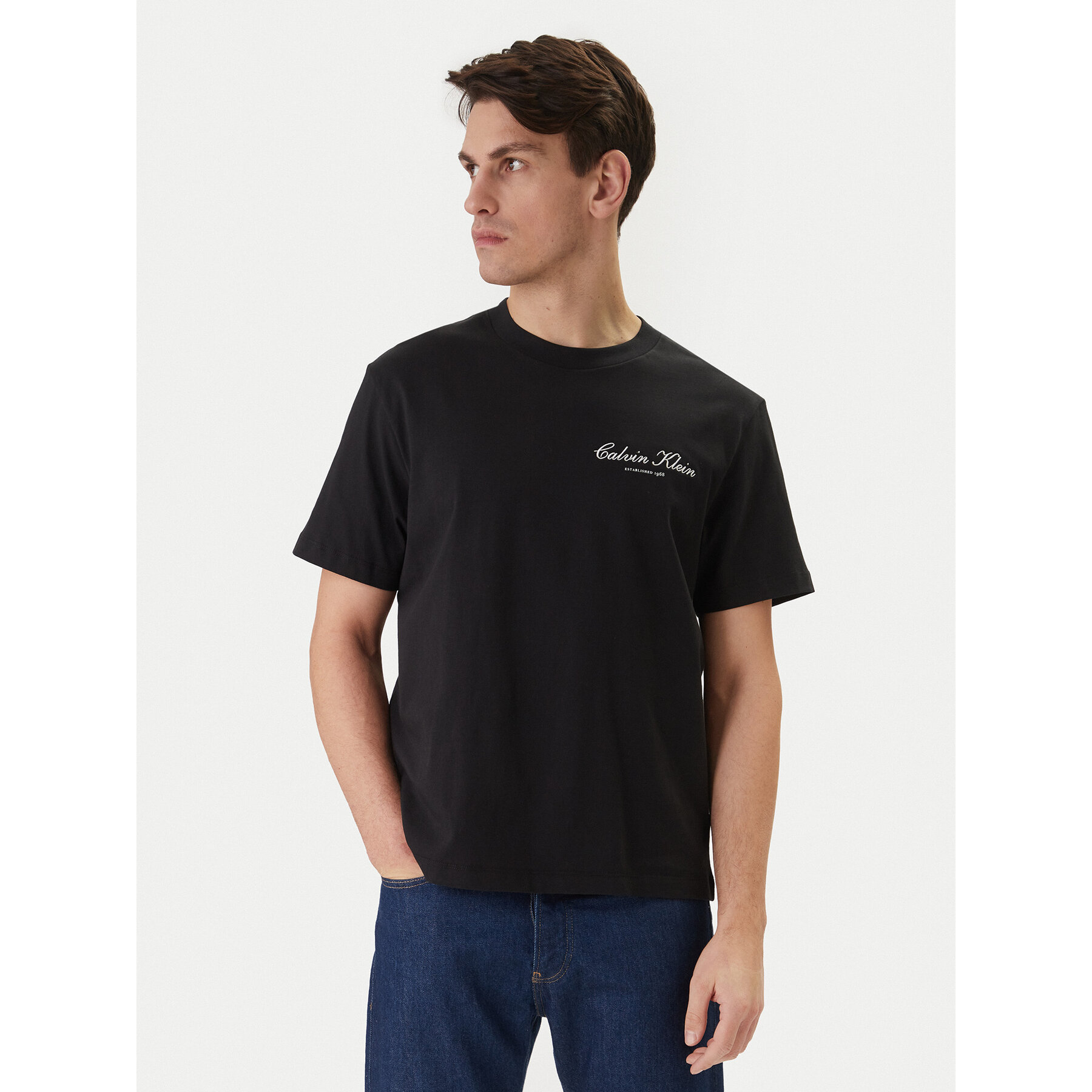 Calvin Klein Jeans T-Shirt LV04RF822G Czarny Regular Fit