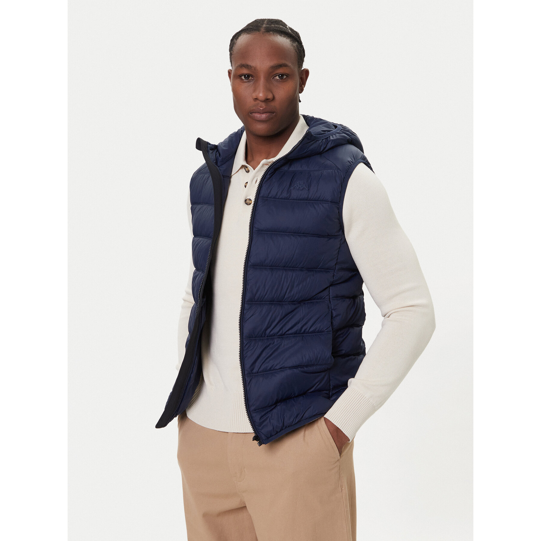 Robe di Kappa Kamizelka Jobert 67128GW 194 Granatowy Regular Fit