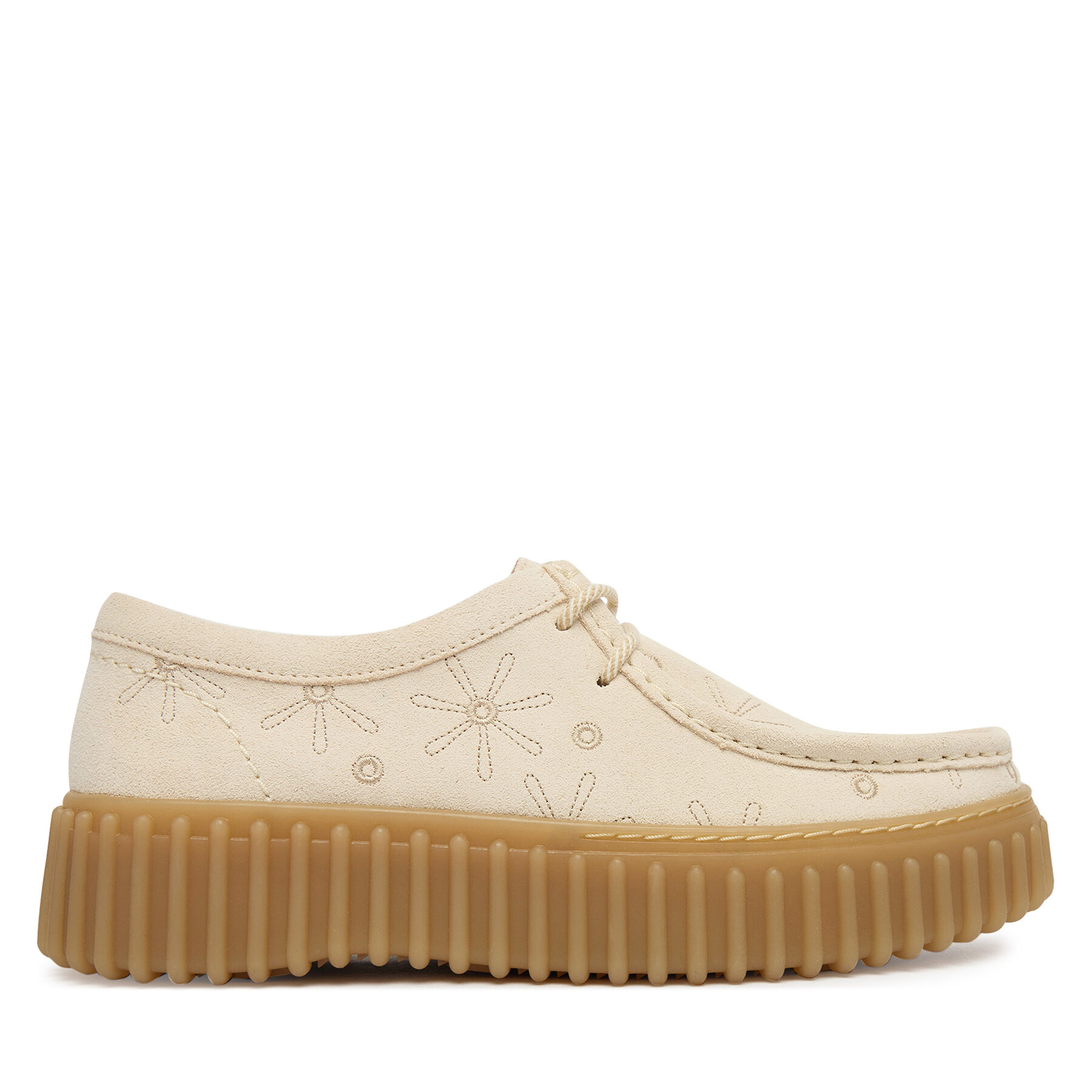 Clarks Półbuty Torhill Bee 26186297 Écru