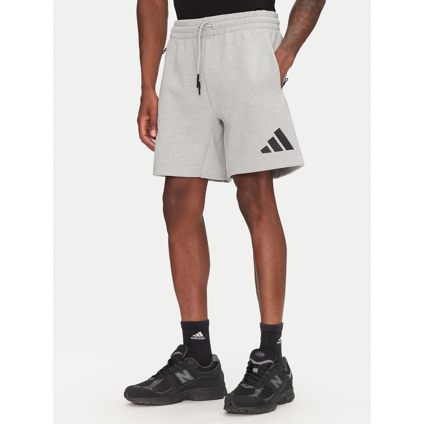adidas Szorty sportowe Z.N.E. JJ4892 Szary Regular Fit