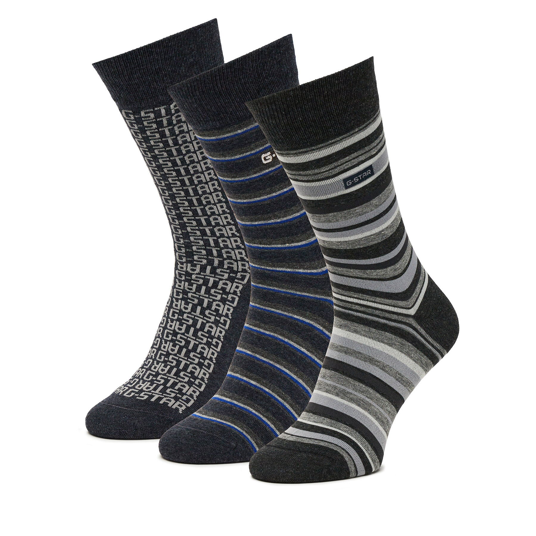 G-Star Raw Stopki AS_G-STAR_W_047_SS25 (3-PACK) Czarny