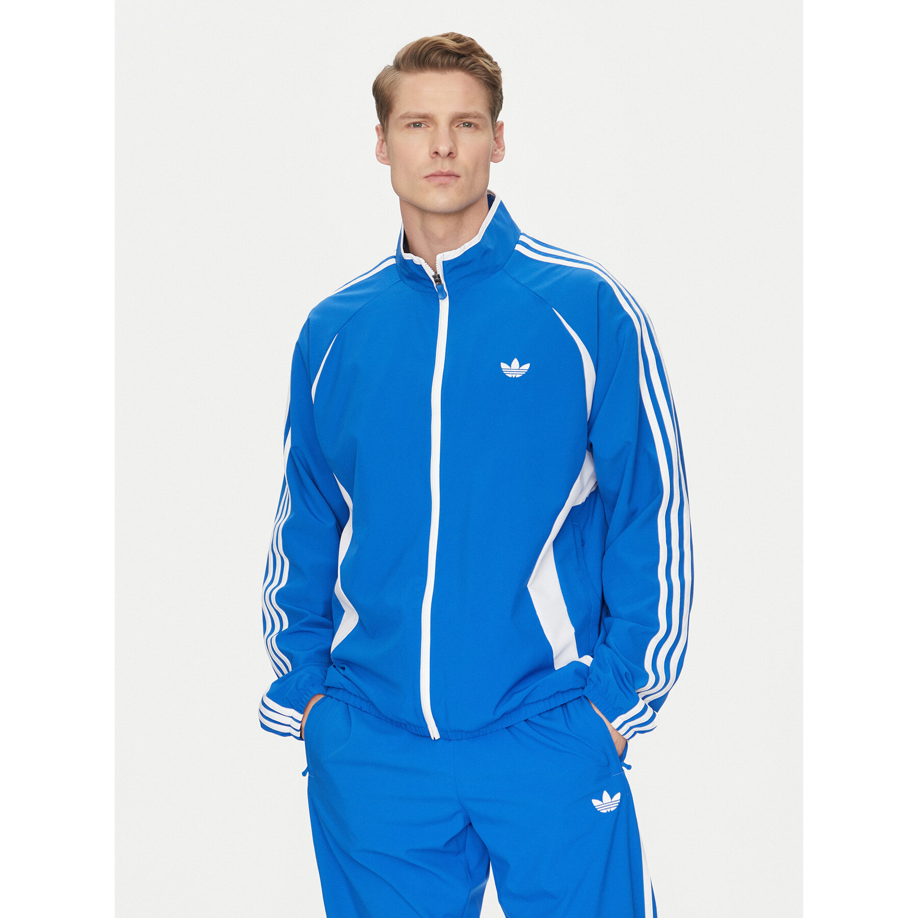 adidas Bluza adicolor Teamgeist JP1117 Niebieski Regular Fit
