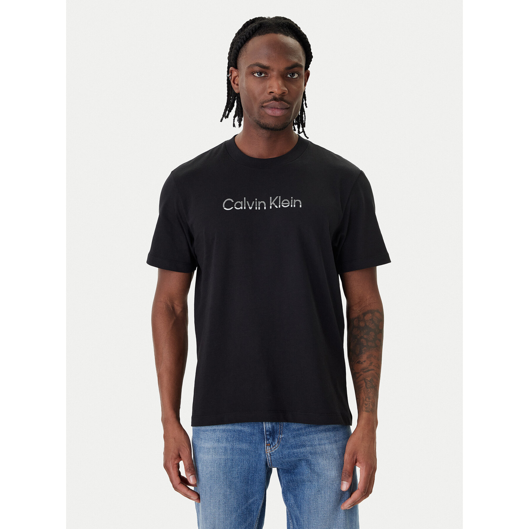 Calvin Klein T-Shirt LV04LF813G Czarny Regular Fit