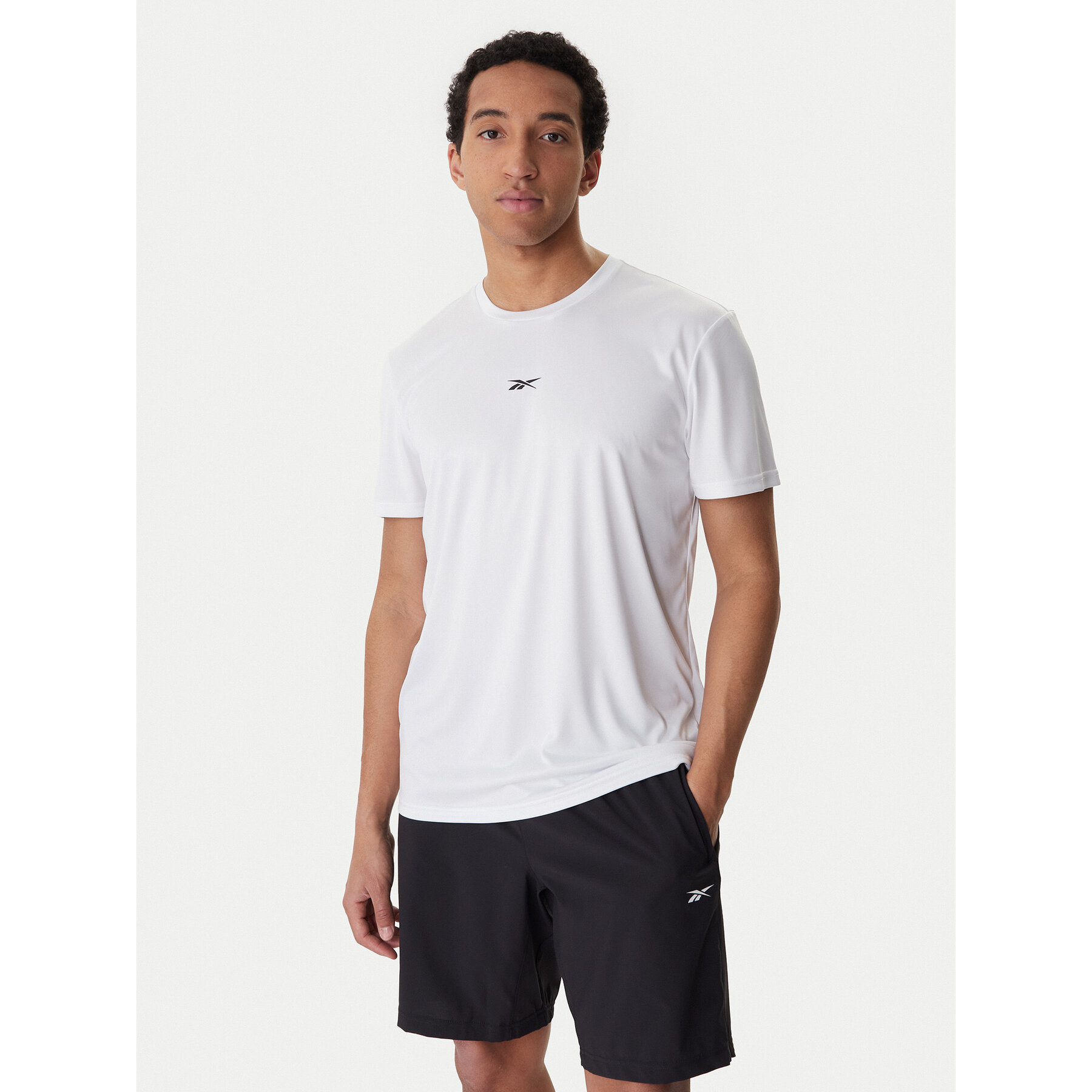 Reebok T-Shirt RK25602CCM Biały Regular Fit