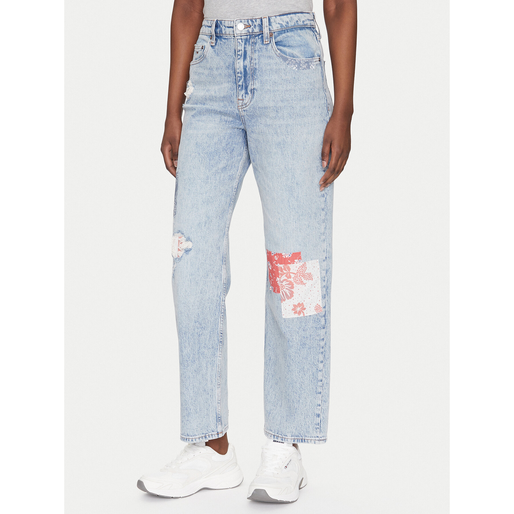 Tommy Jeans Jeansy Layla DW0DW20017 Niebieski Straight Fit