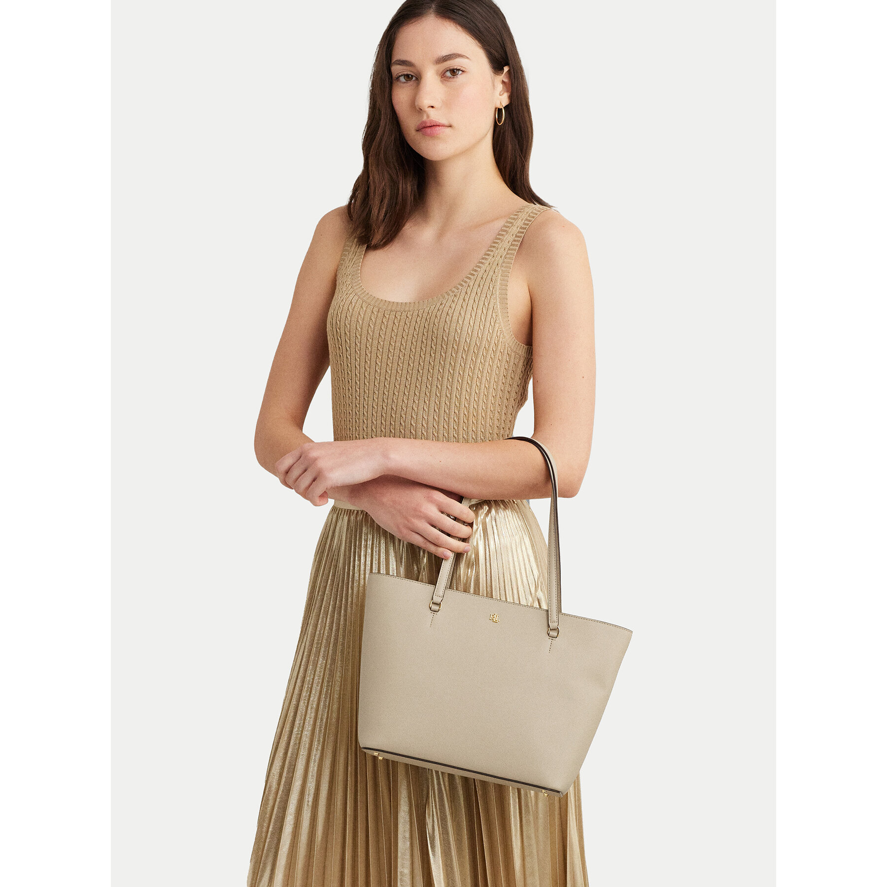 LAUREN RALPH LAUREN Torebka 431924351004 Beżowy