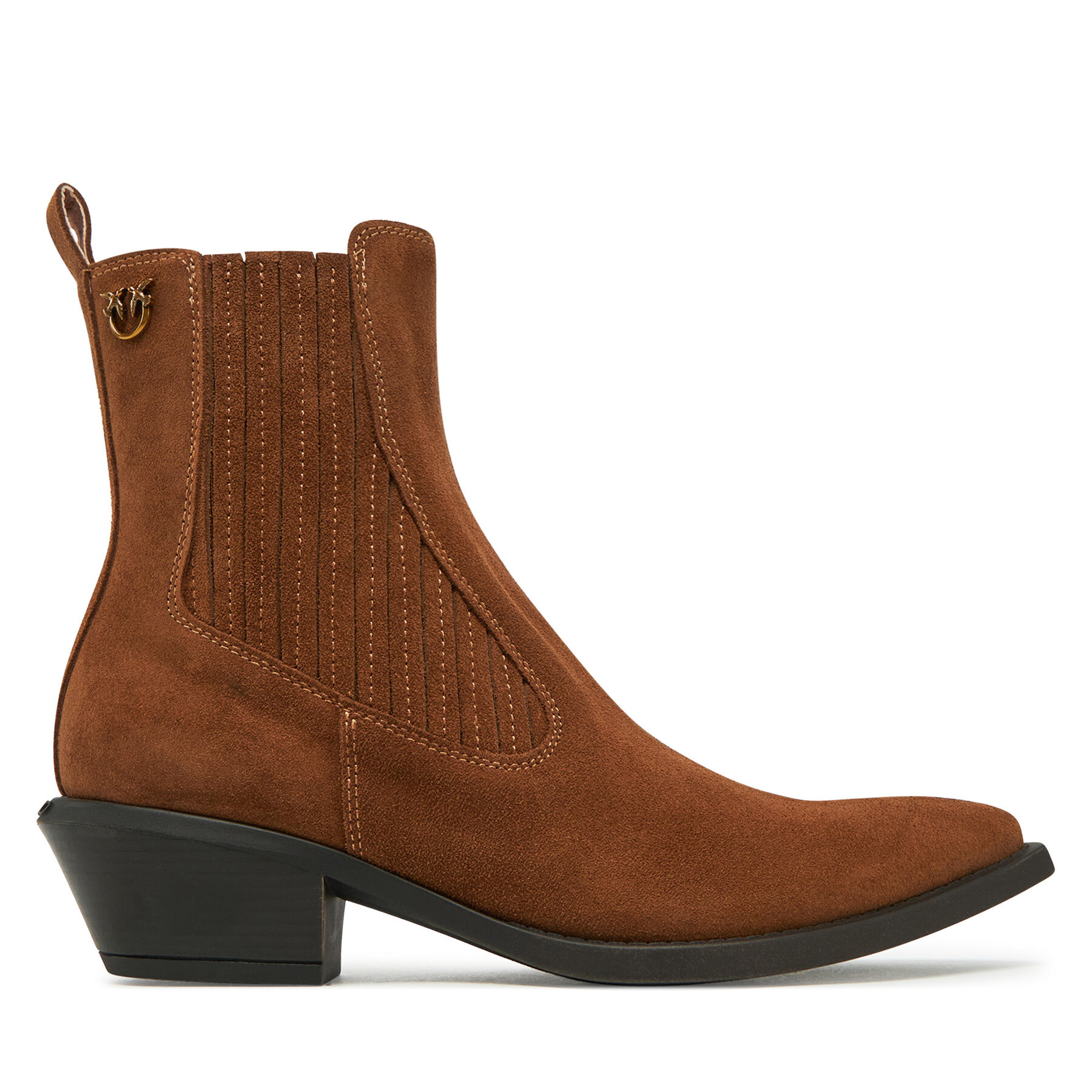 PINKO Kowbojki Tex 14 SD0345P002 Brązowy