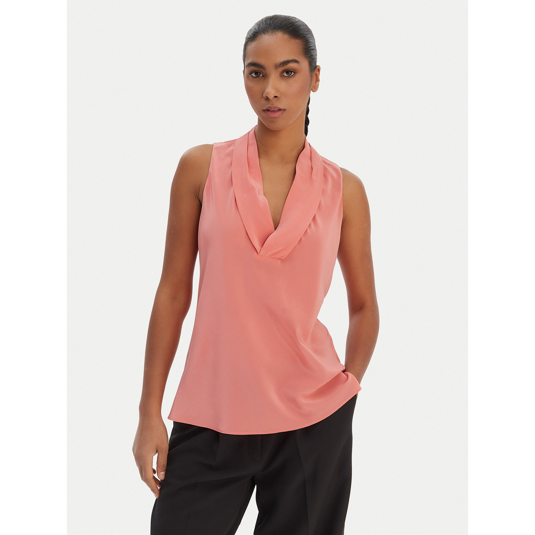 BOSS Bluzka Bolaru 50553717 Różowy Regular Fit