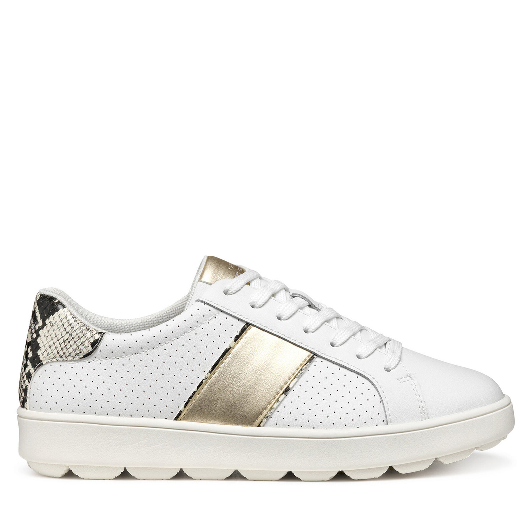 Geox Sneakersy D Spherica Ecub-1 D55WEA 09BBN C1327 Biały