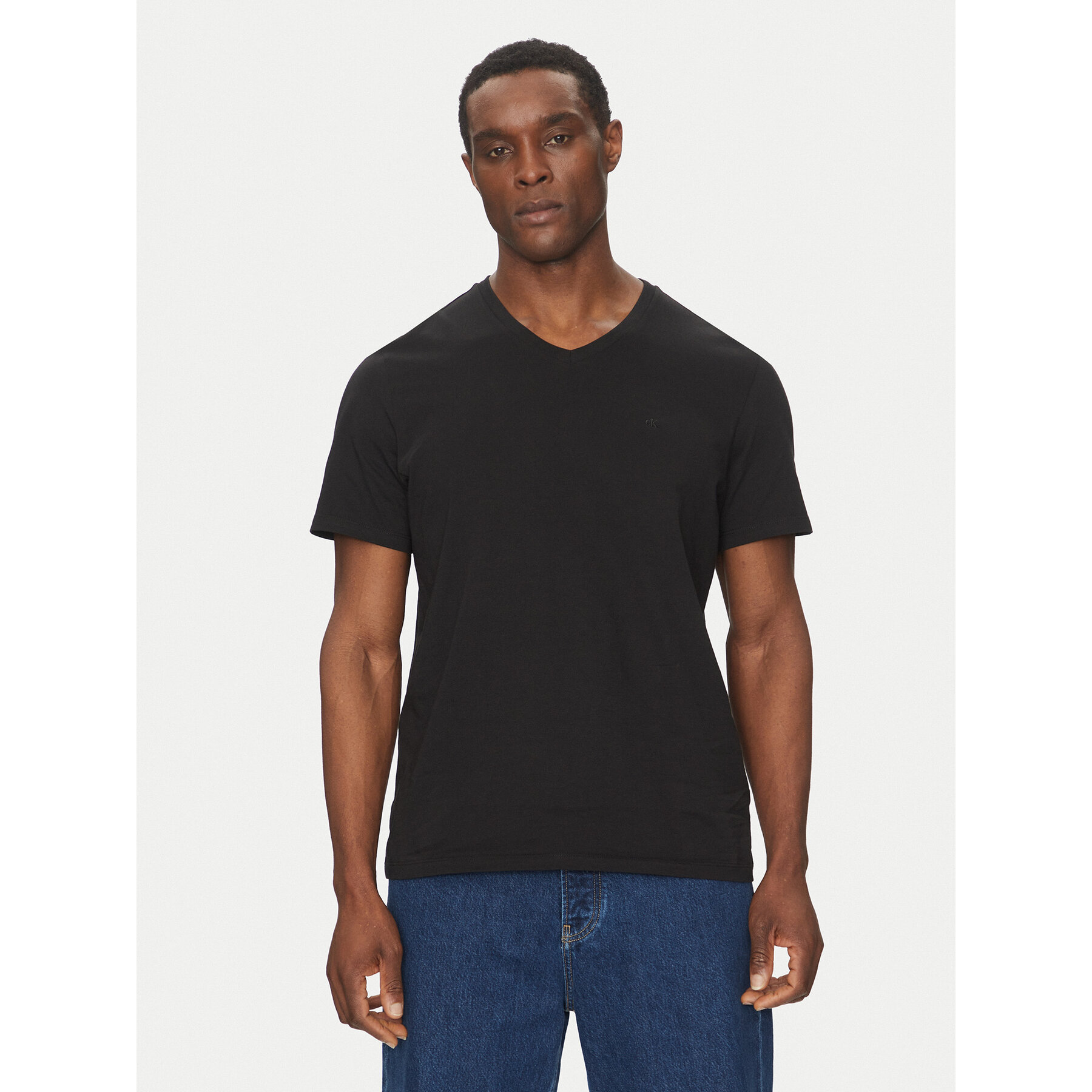 Calvin Klein Jeans T-Shirt LV040HM298 Czarny Regular Fit