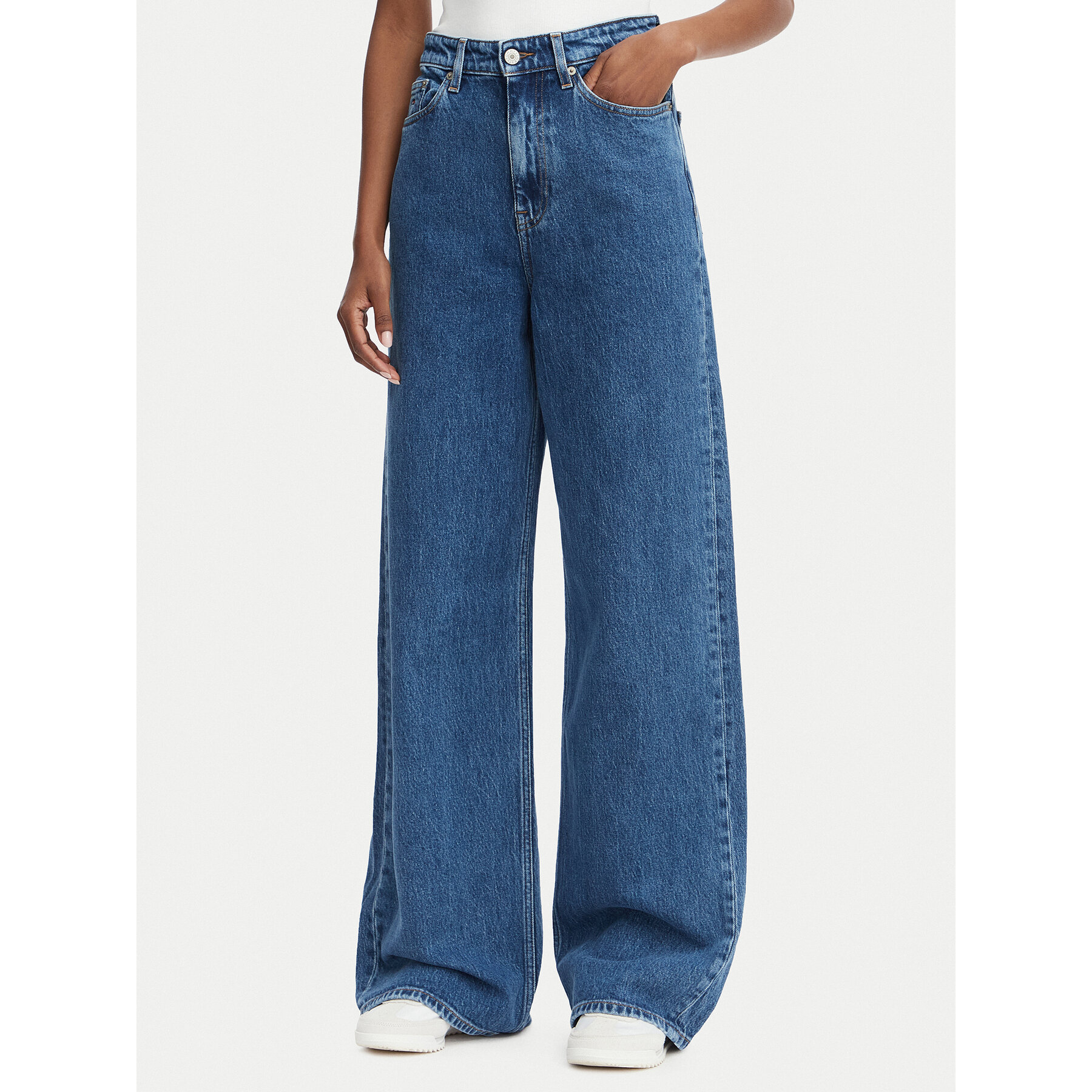Tommy Jeans Jeansy DW0DW23069 Niebieski Wide Leg