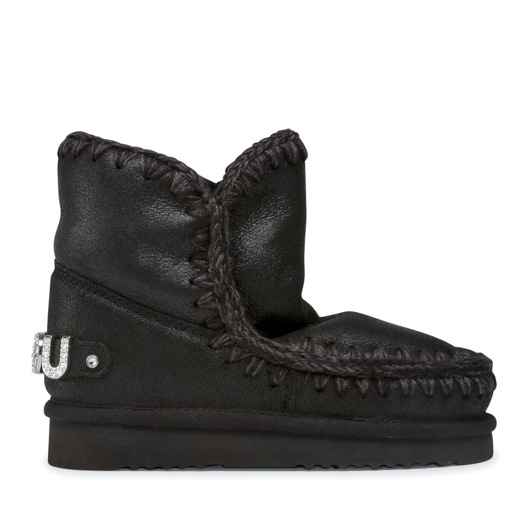 Mou Śniegowce Eskimo 18 With Rhinestones Logo Czarny