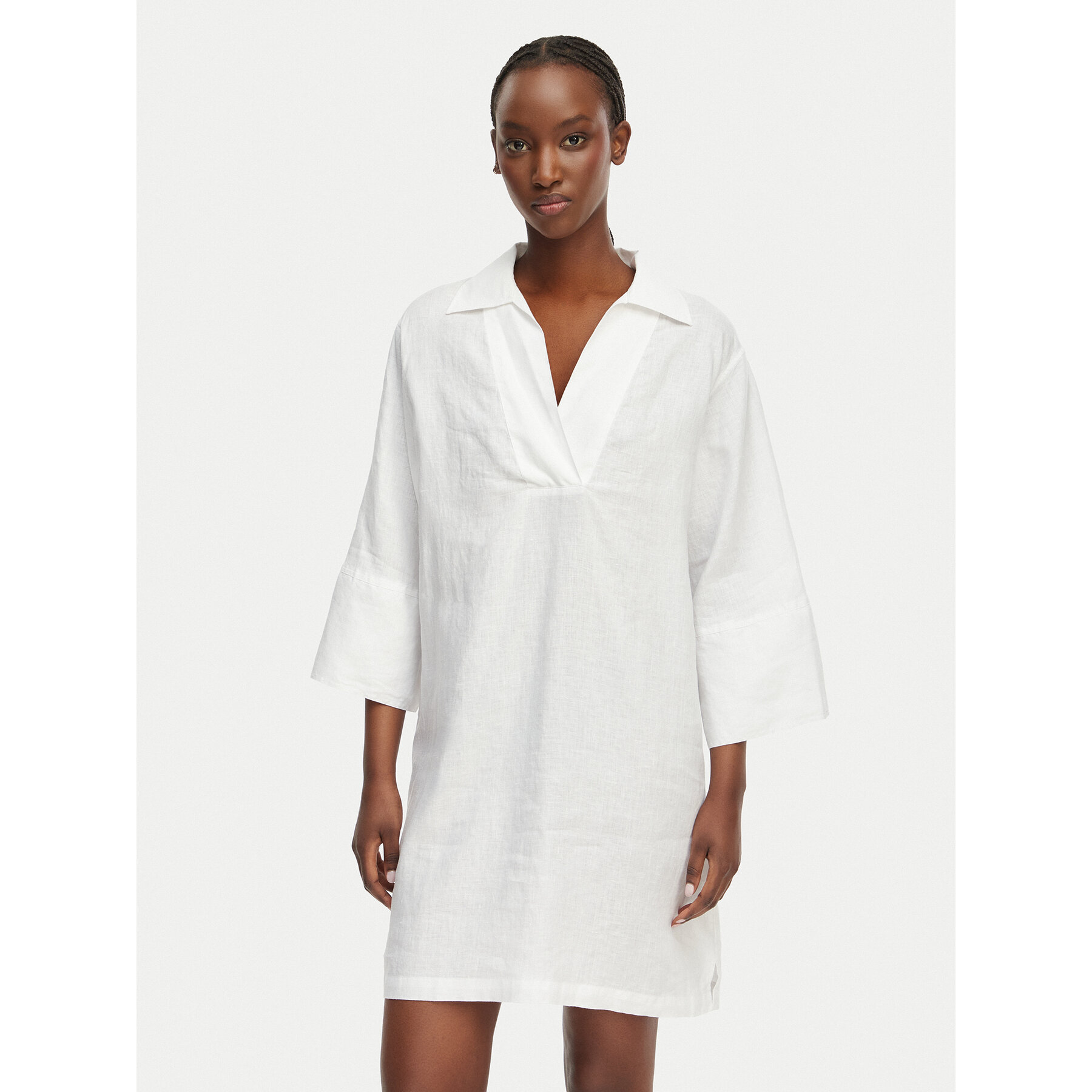 Gant Sukienka letnia 4503508 Biały Relaxed Fit