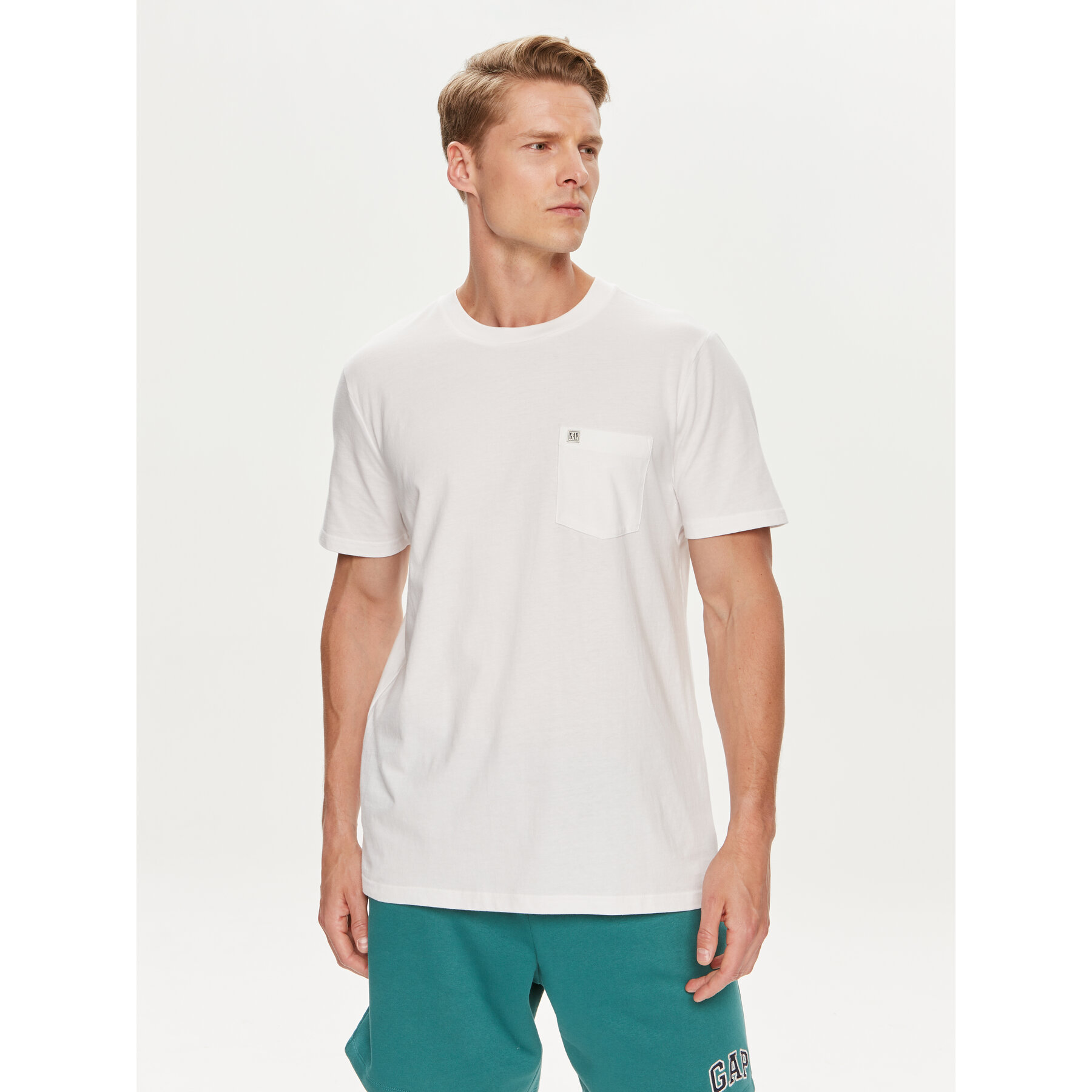 Gap T-Shirt 857901-04 Biały Regular Fit