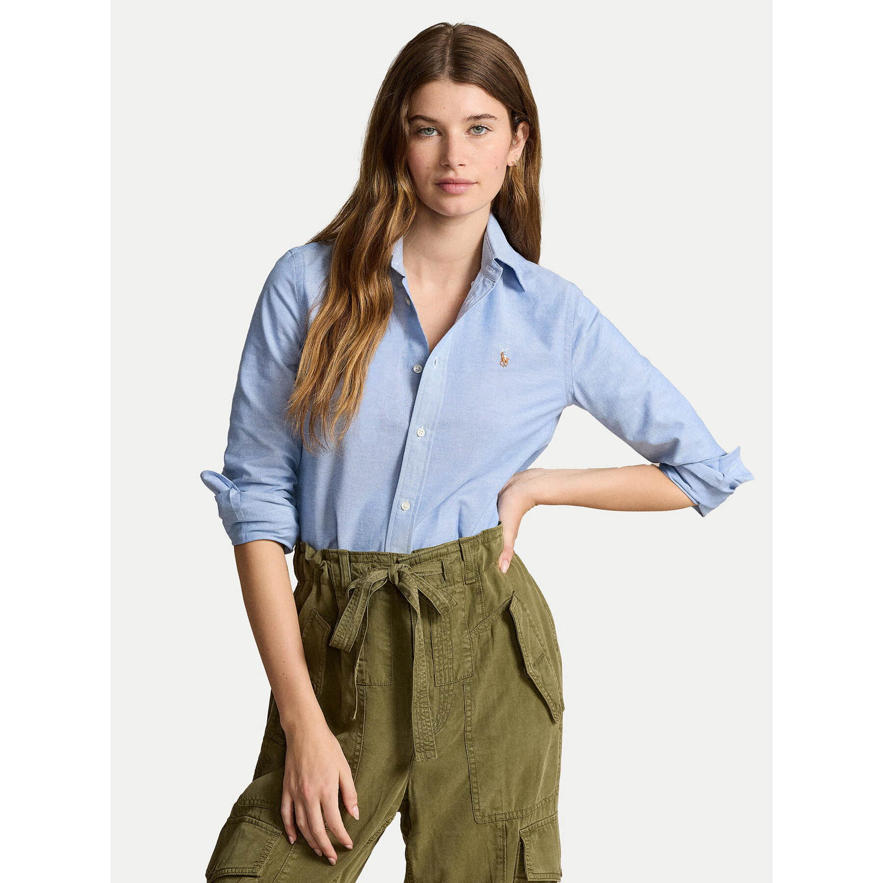 Polo Ralph Lauren Koszula 211941520001 Niebieski Slim Fit
