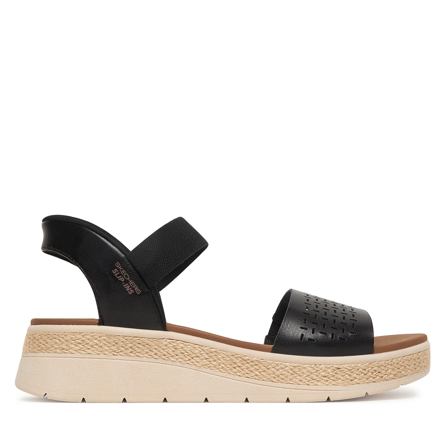 Skechers Sandały Bobs Sun Ray 114415/BLK Czarny