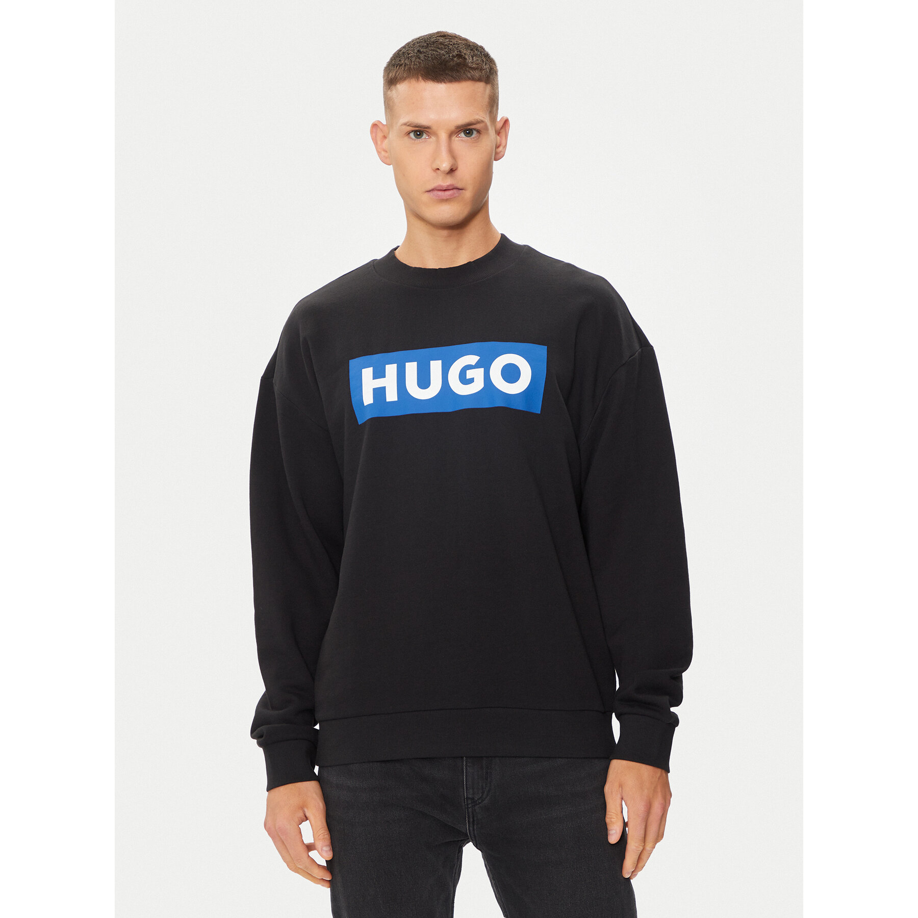 Hugo Bluza Niero 50522375 Czarny Regular Fit