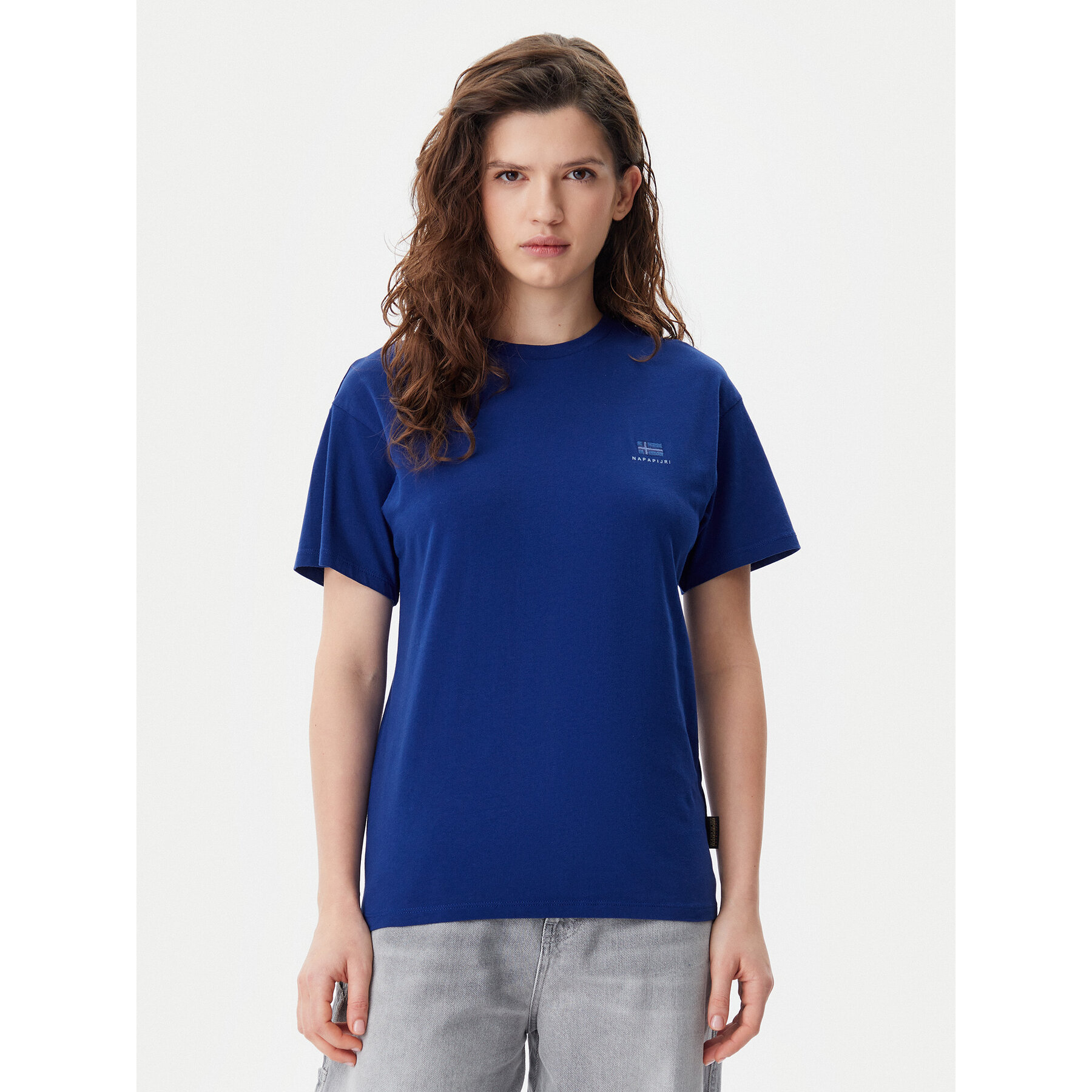 Napapijri T-Shirt S-Nina NP0A4H87 Niebieski Regular Fit