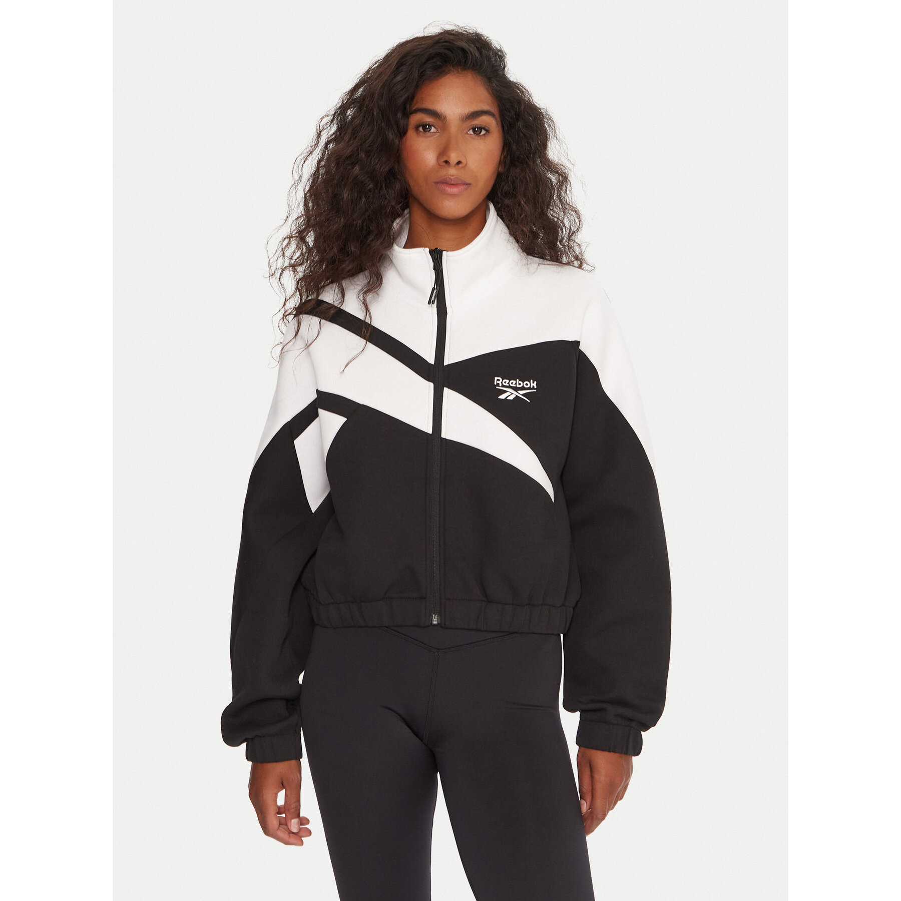 Reebok Bluza RK25139CCW Czarny Regular Fit