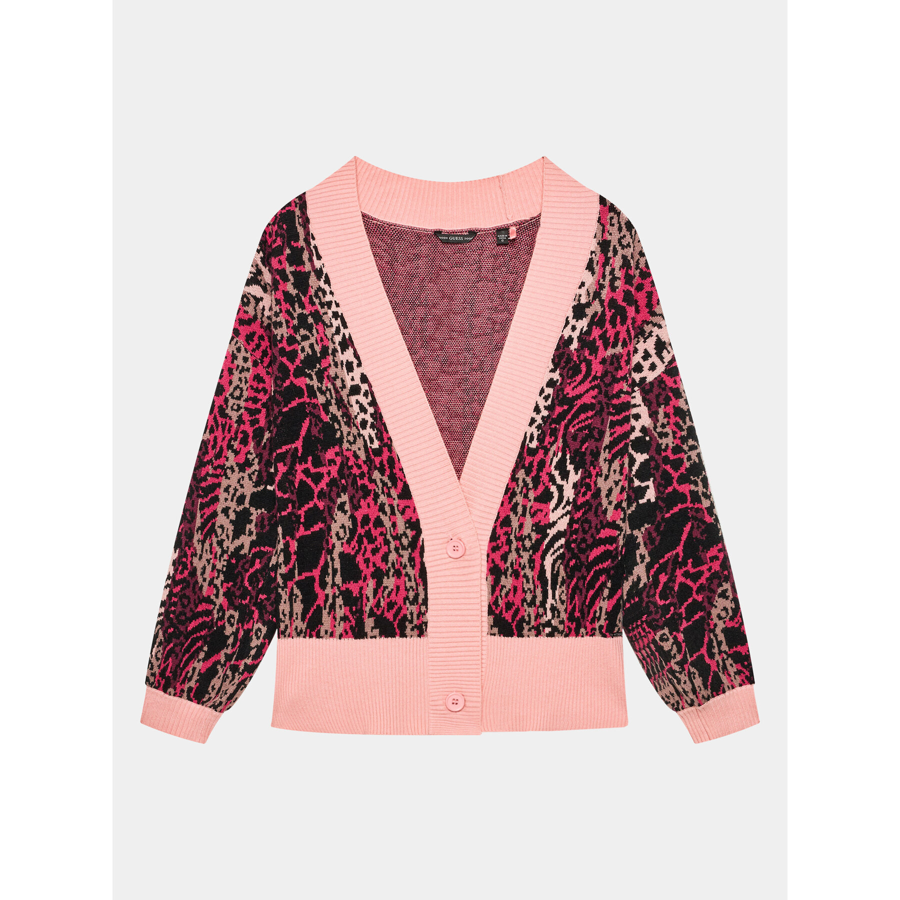 Guess Kardigan J3BR07 Z3AH0 Różowy Regular Fit