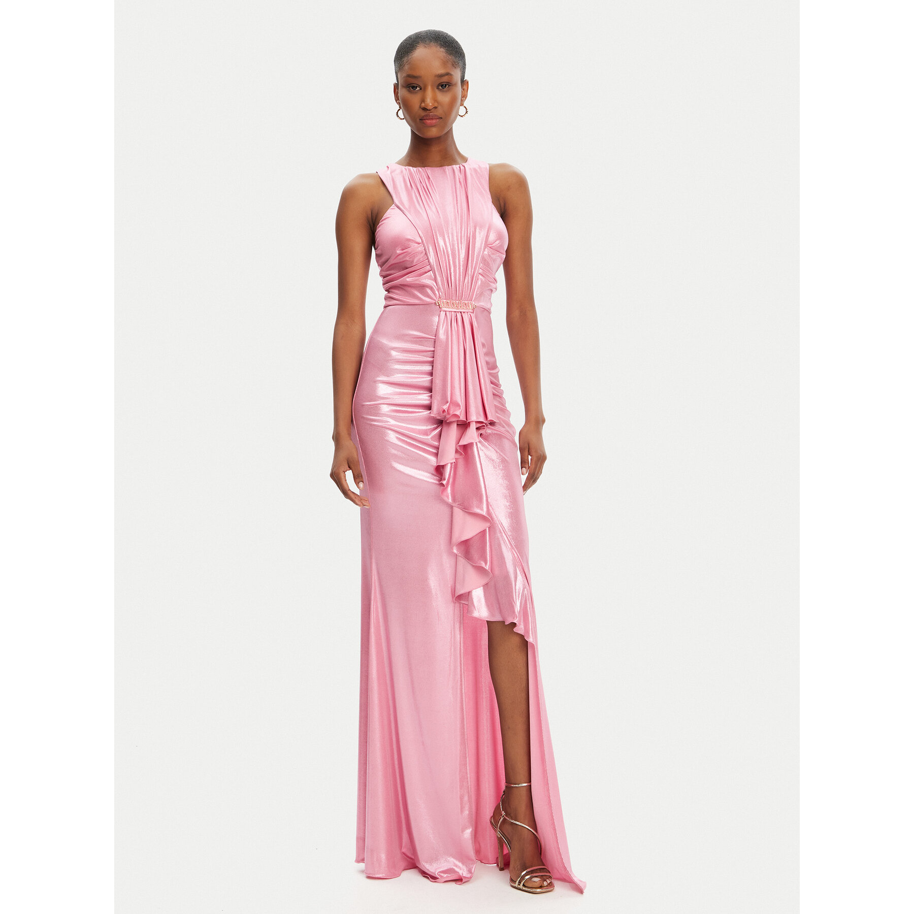 Babylon Sukienka wieczorowa MF0204 Różowy Regular Fit