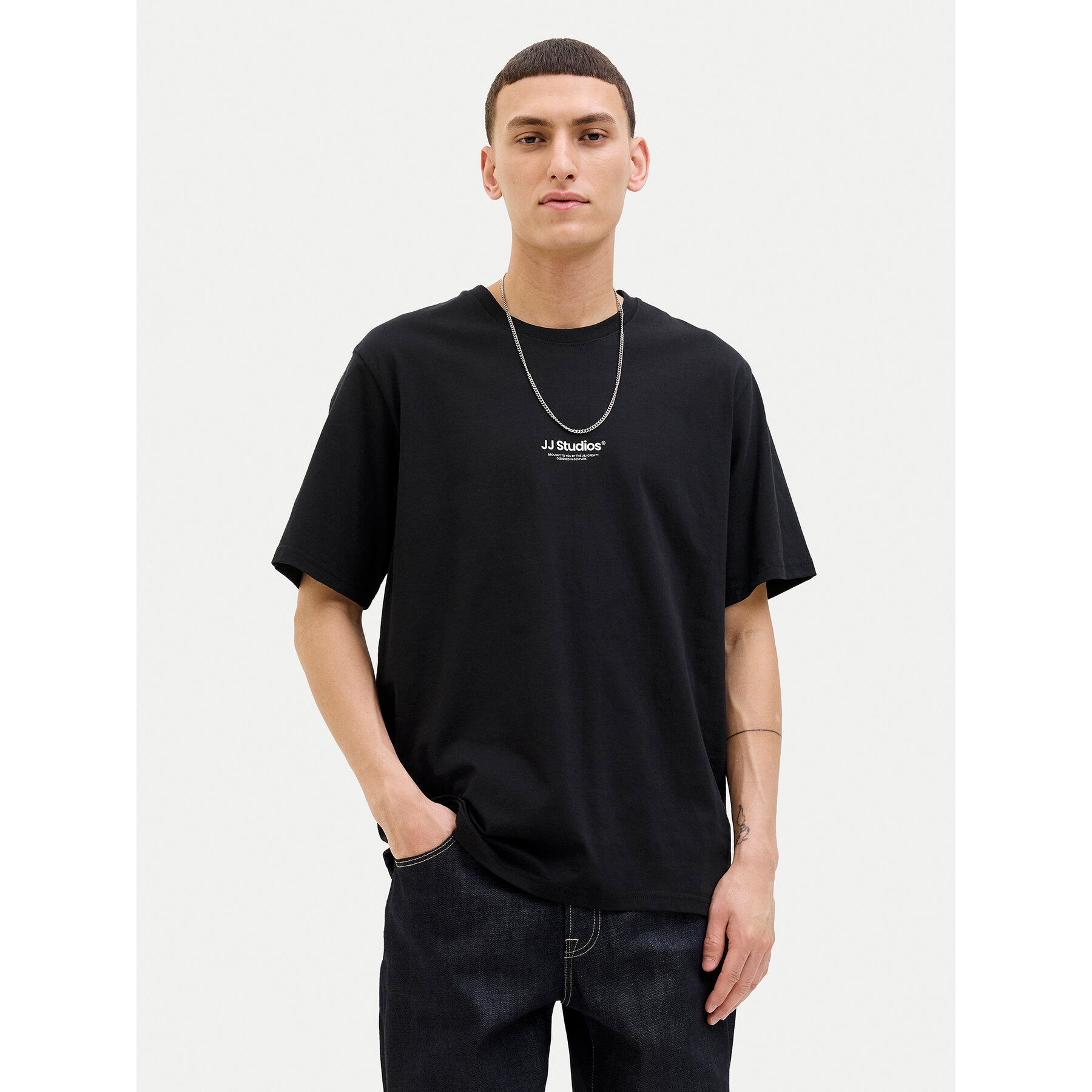 Jack & Jones T-Shirt Soho 12278787 Czarny Relaxed Fit
